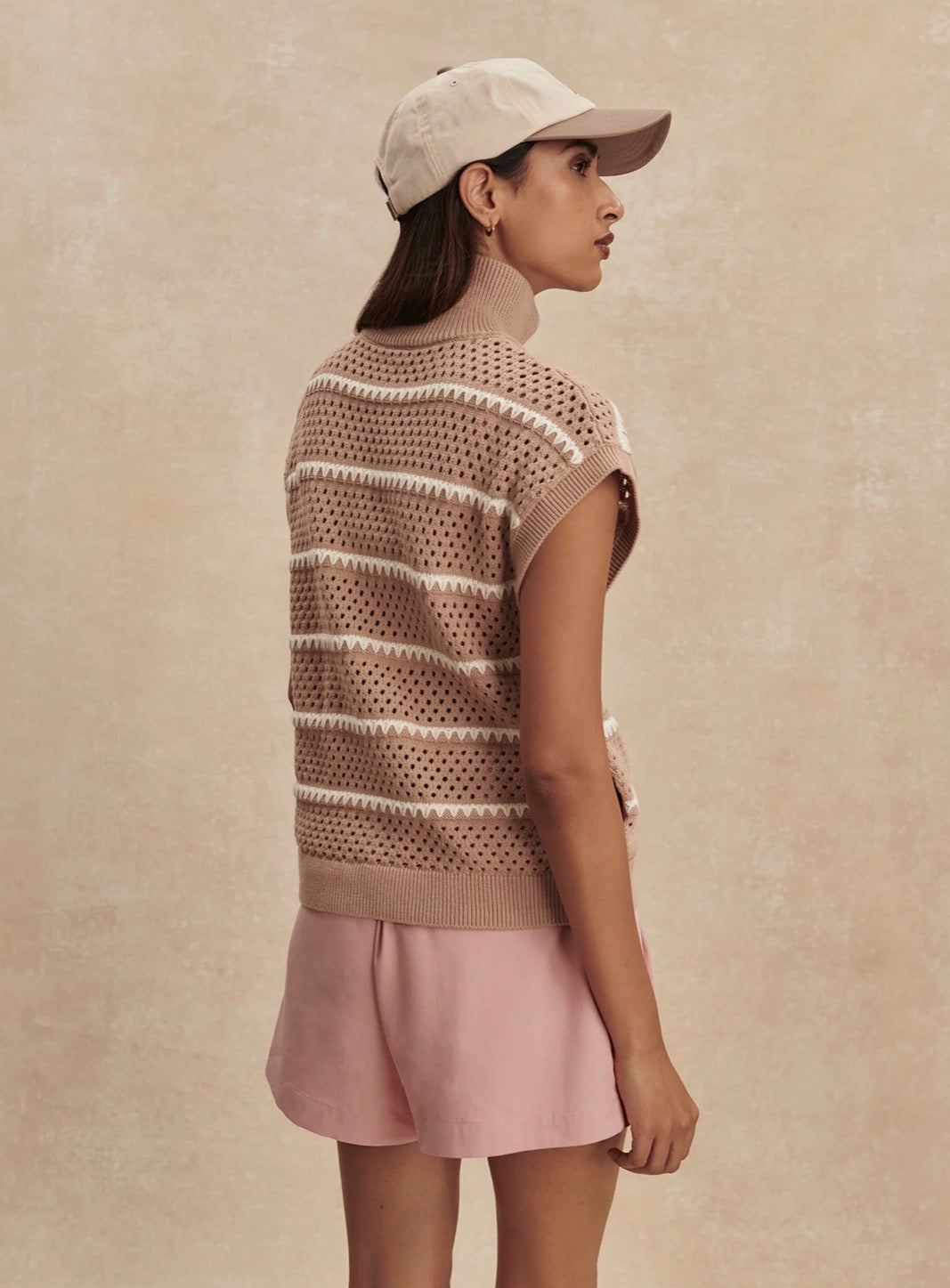 Va03195 Stripe Knit Vest