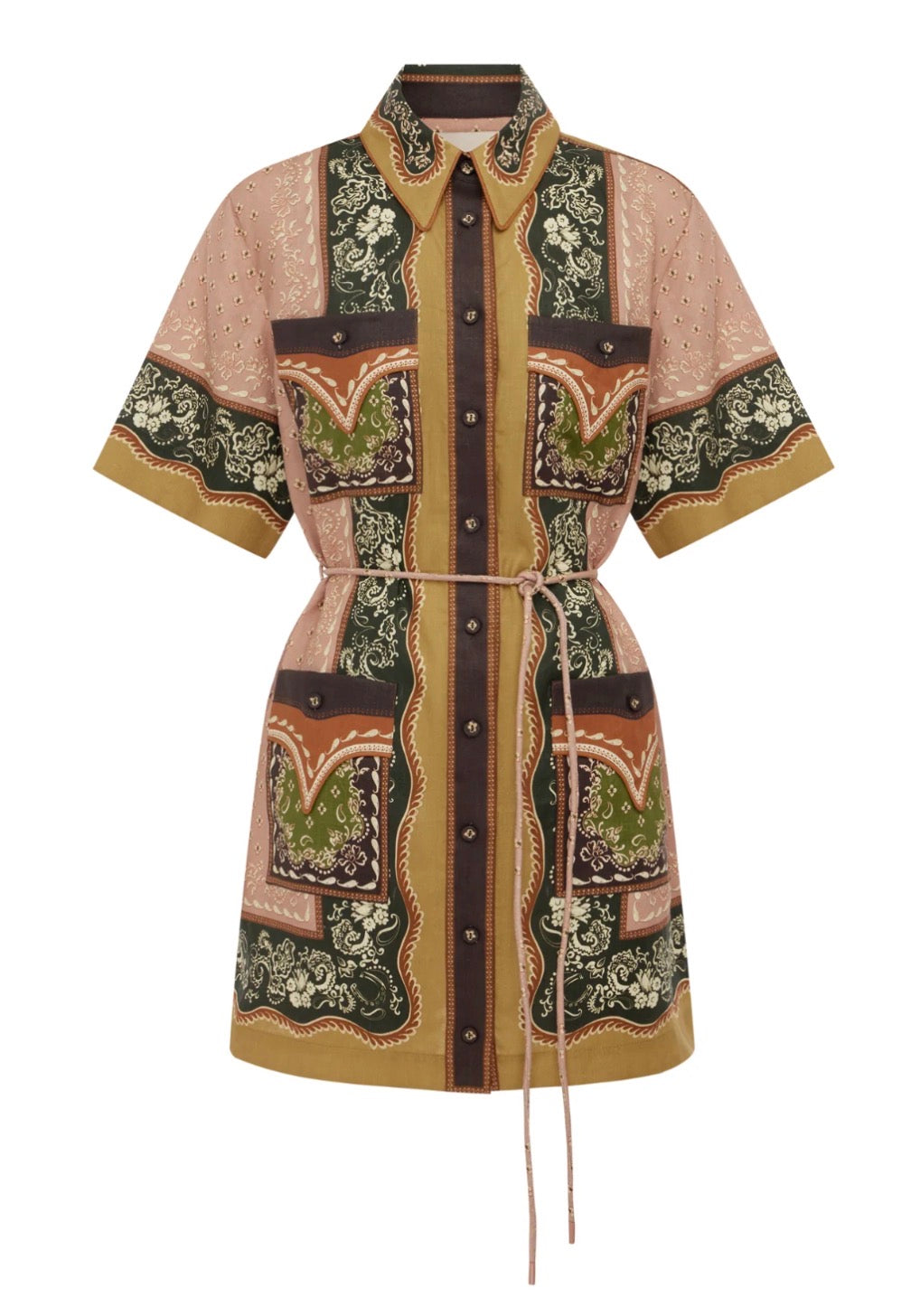 Al8062 Darcey Belted Mini Dress