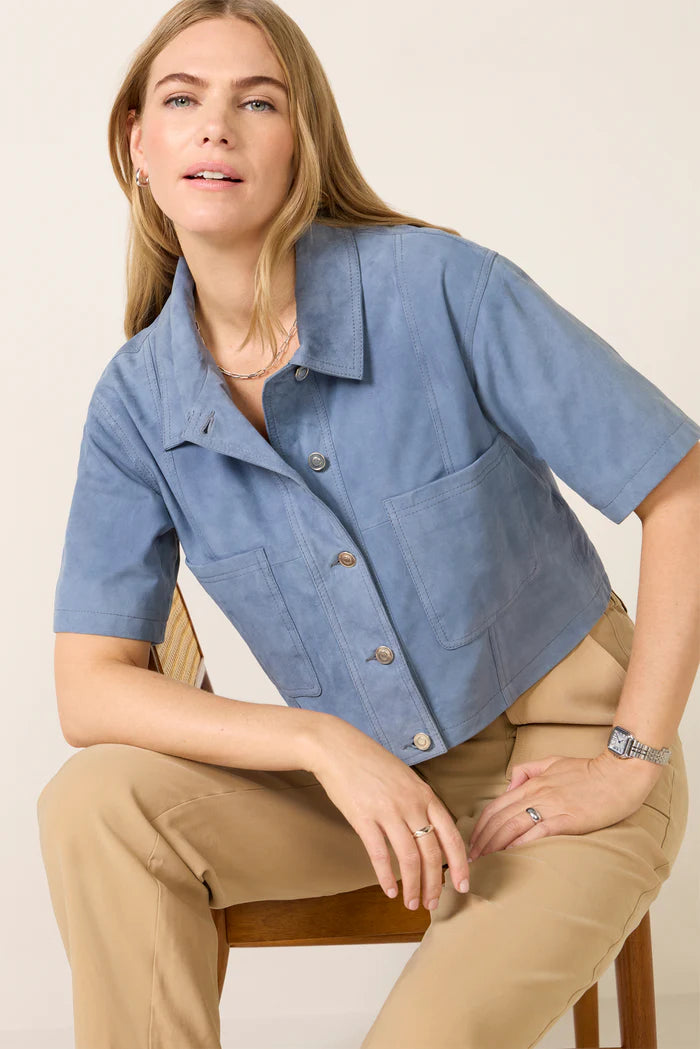 Mesp5391 Denim Suede Jacket