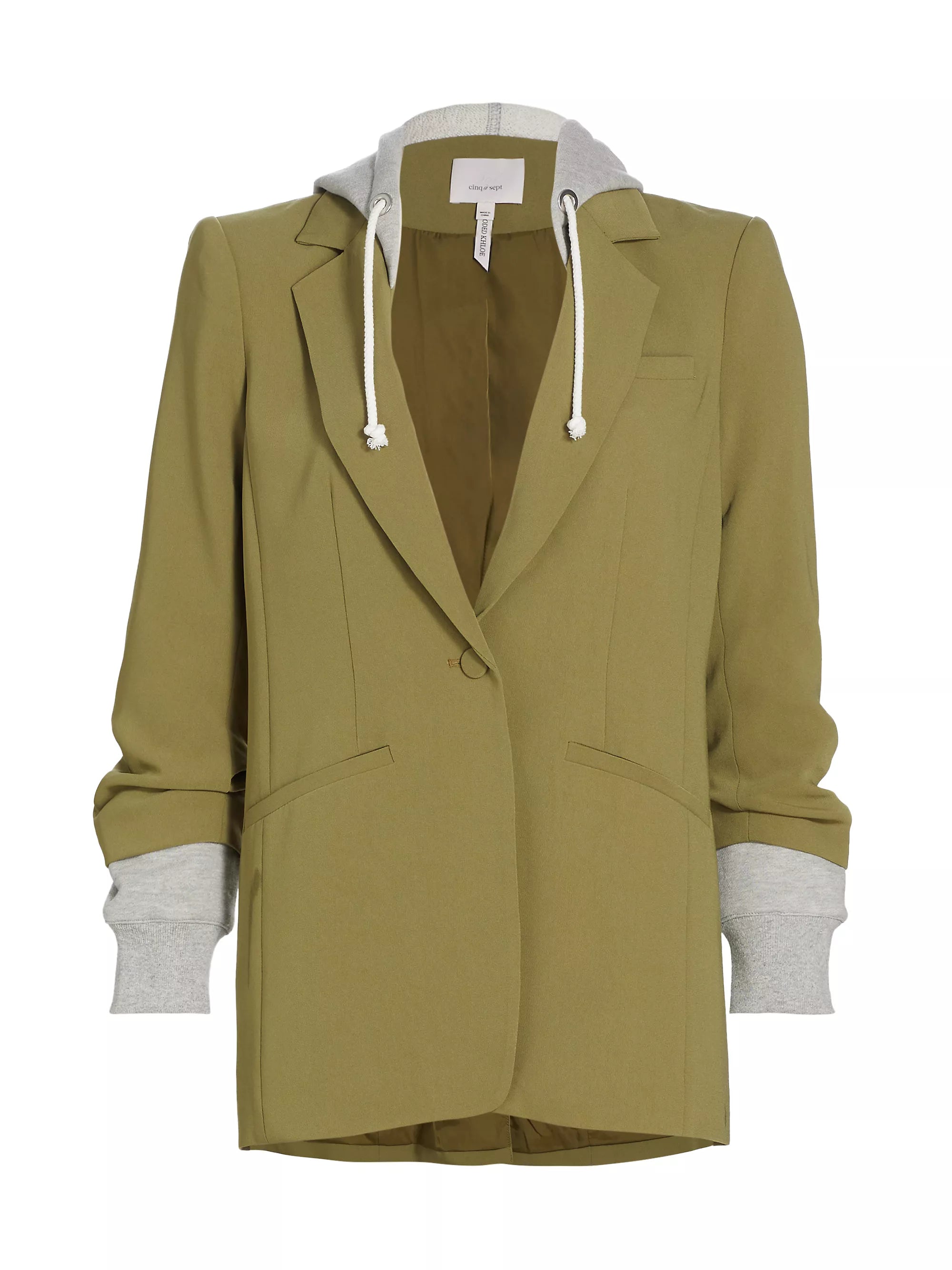 Cikhloe Cinq A Sept Olive Hooded Blazer