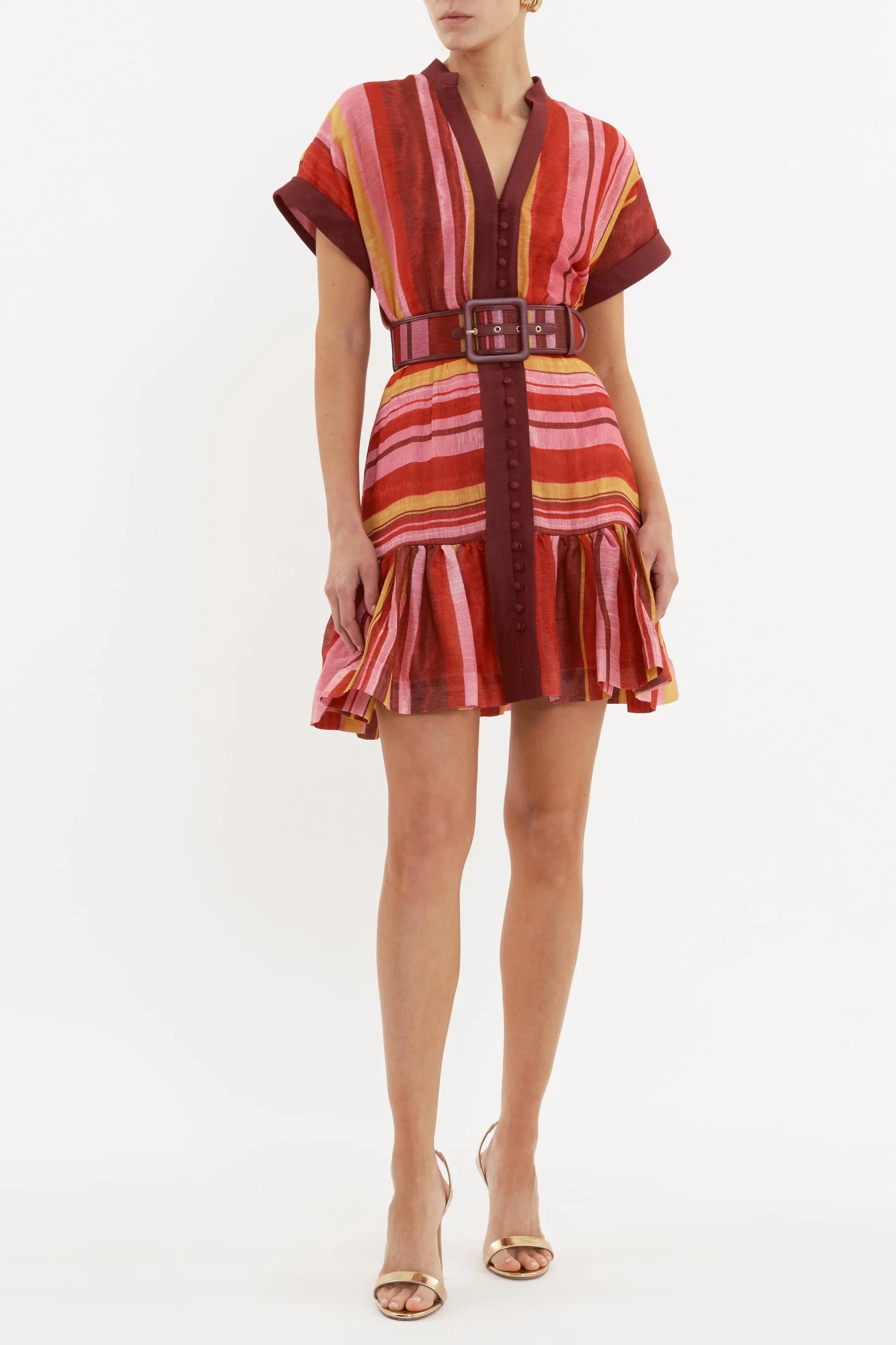 Re1786 Milana Stripe Mini Dress