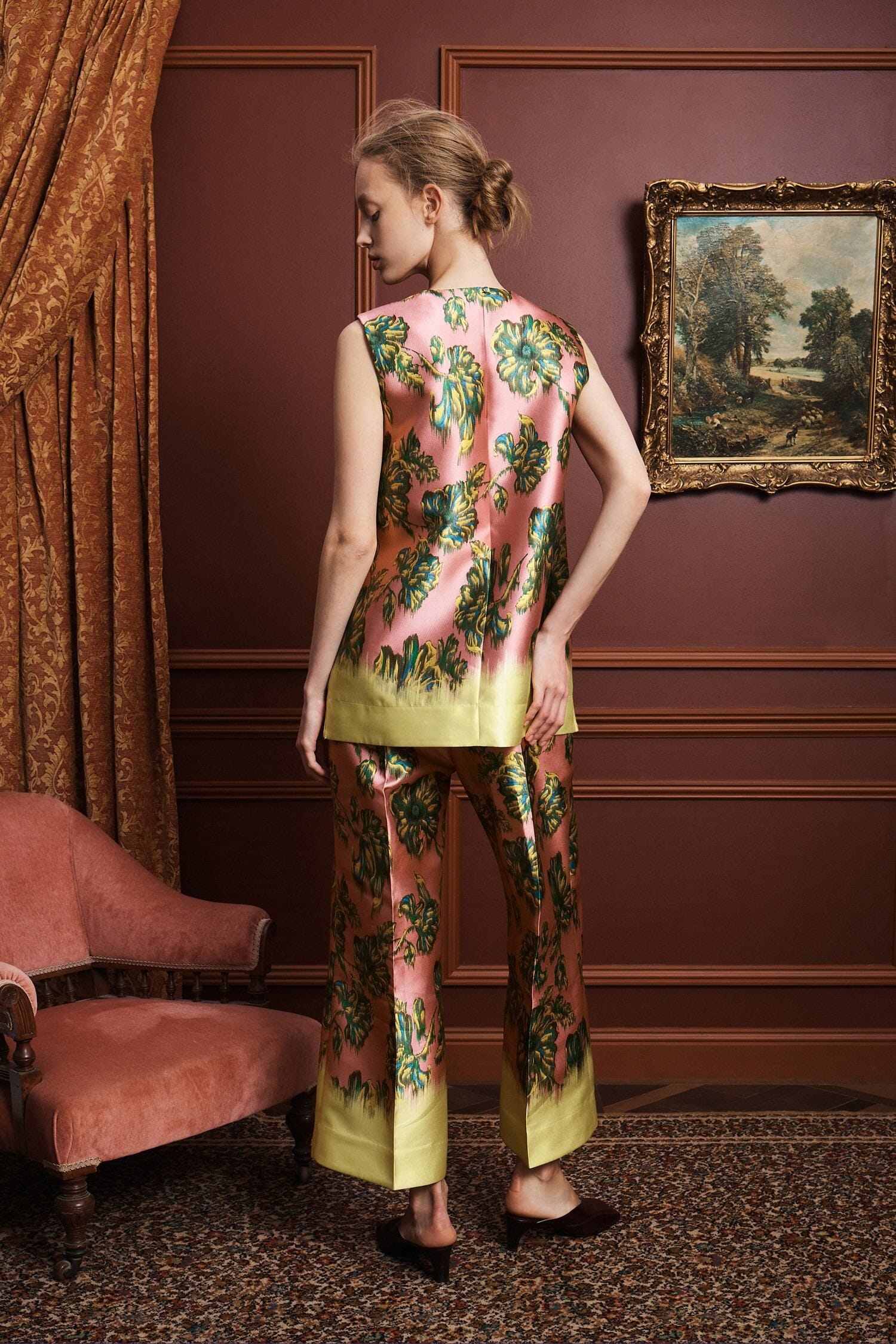 Al7717 Floral Tunic Top