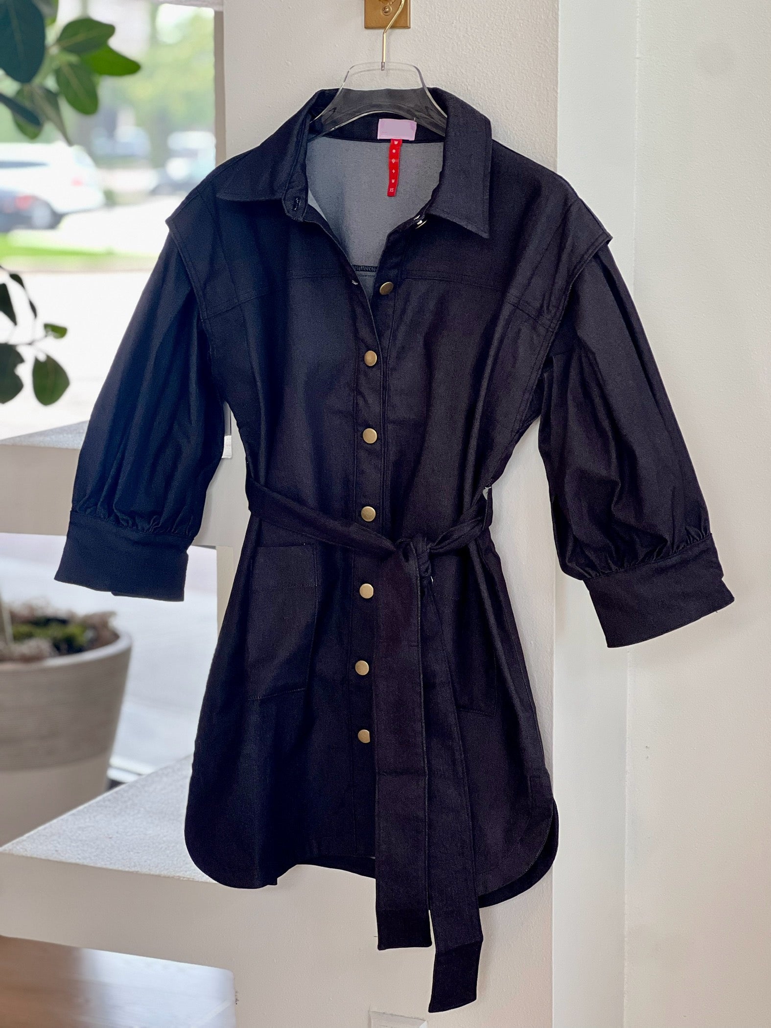 Naw1101 Black Denim Dress