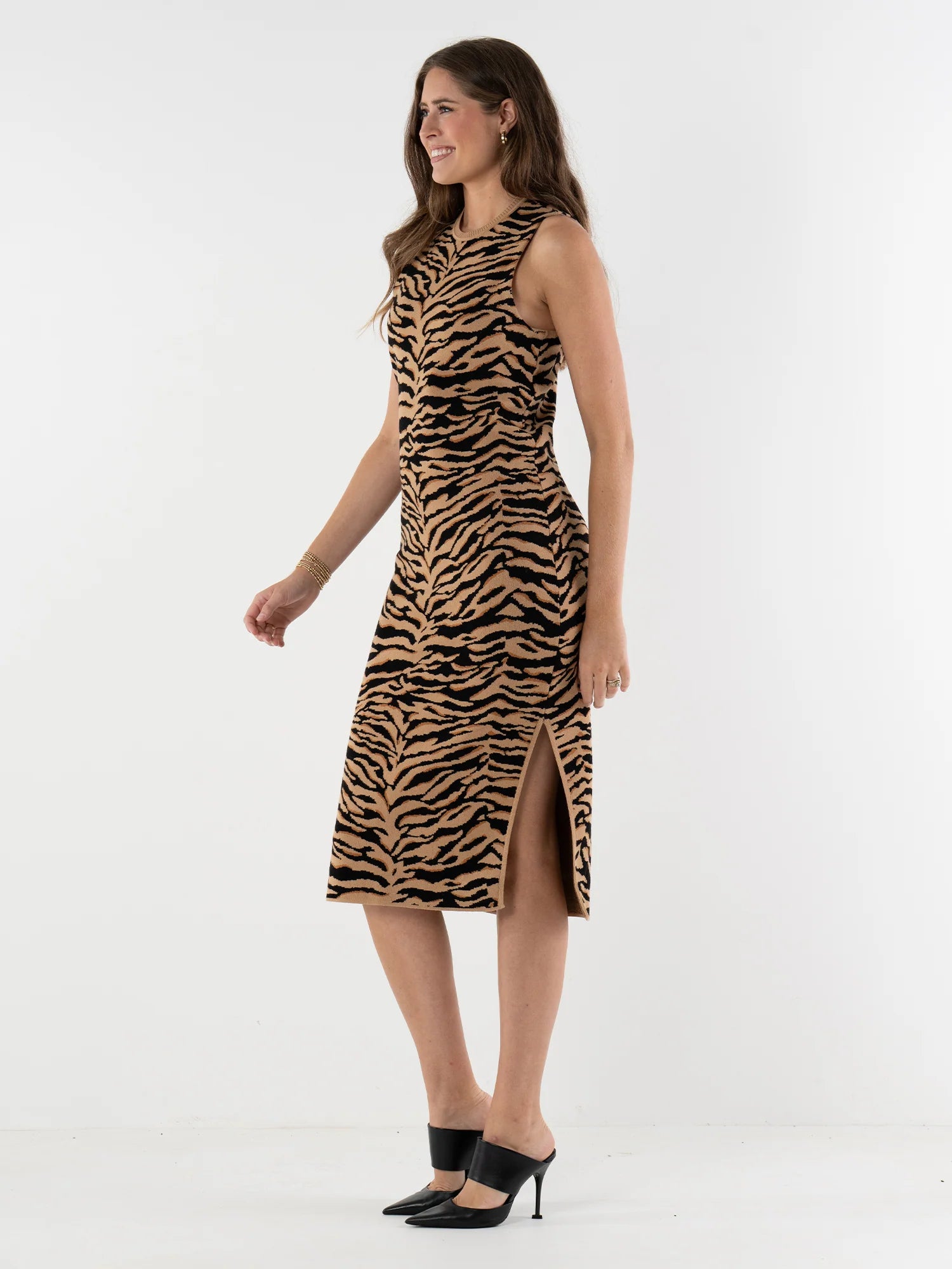 Em452 Tiger Midi Dress
