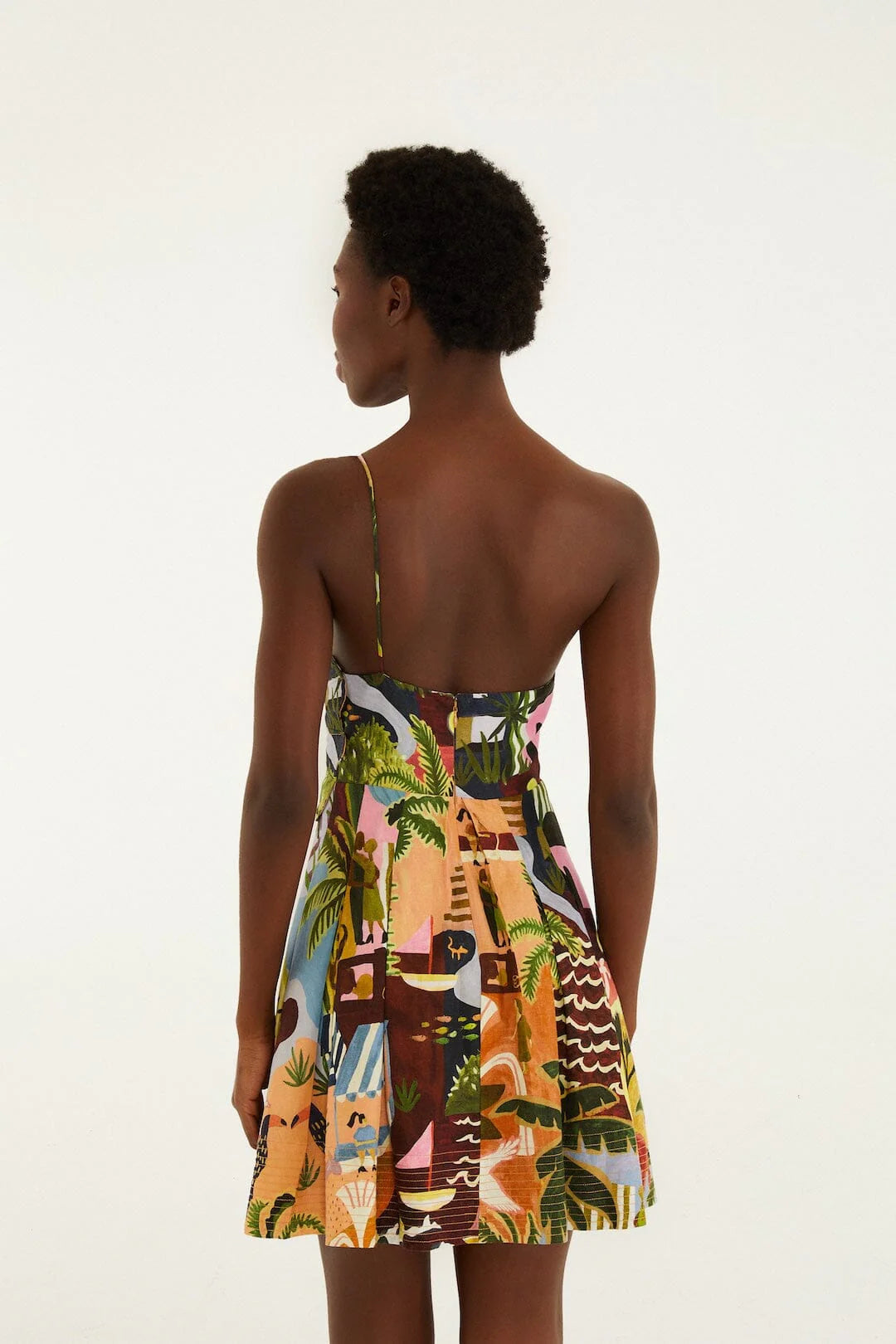 Fa358883 Tropical Mini Dress