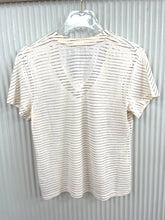 Load image into Gallery viewer, Rag Stripe V-neck Tee
