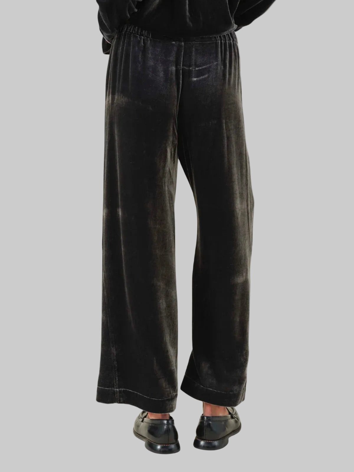 Velolana Grey Velvet Pants