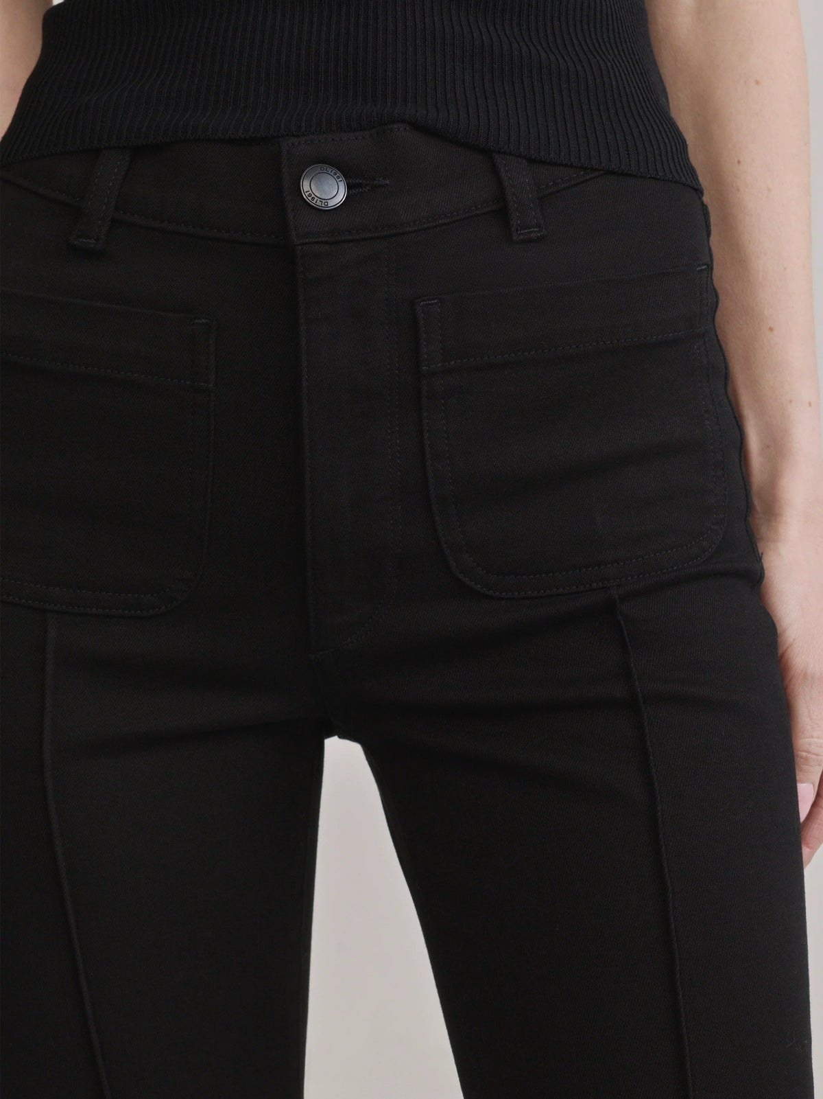 Dl14466 Bridget Bootcut - Black Pintuck