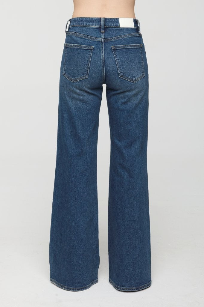 Pi16530 Mid Rise Wide Leg Jean