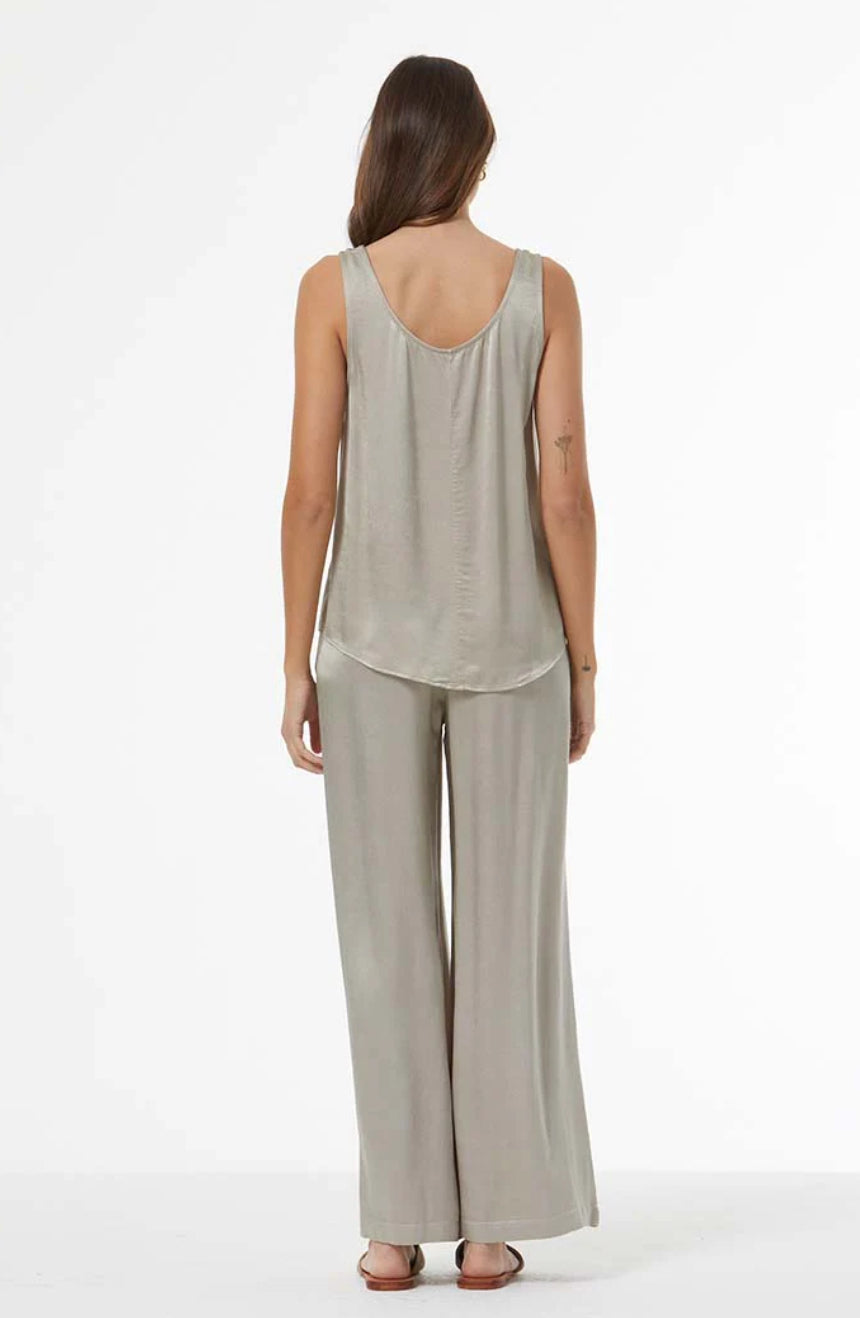 Yf2435 Gray Wide Leg Pant