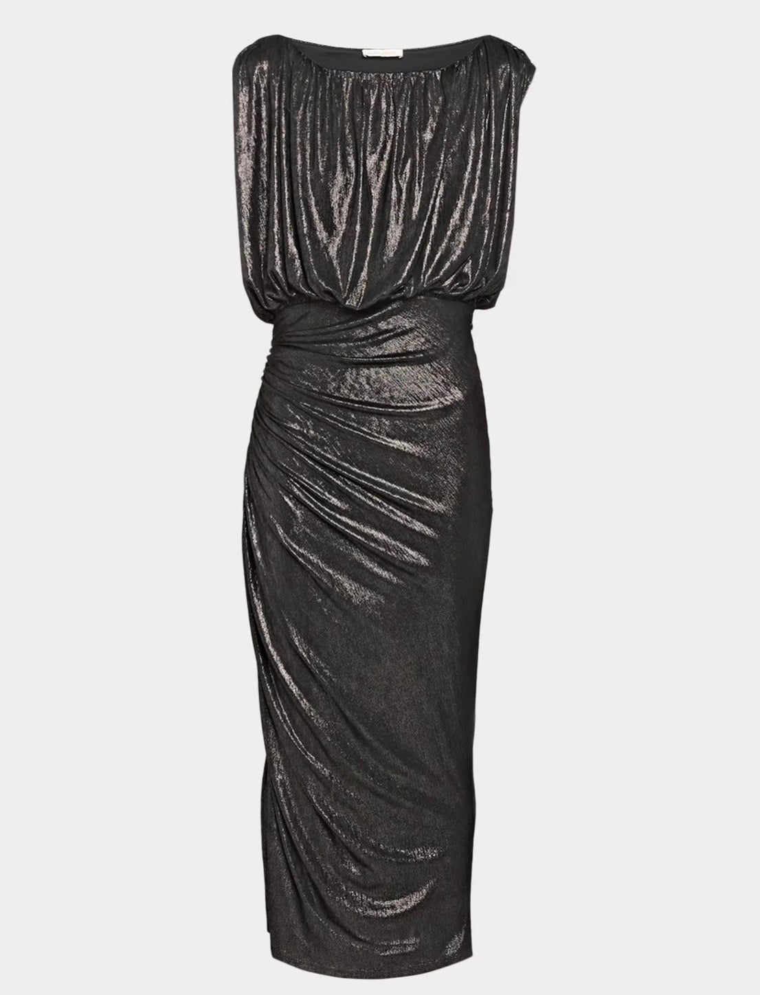 Raa3082 Metallic Midi Dress