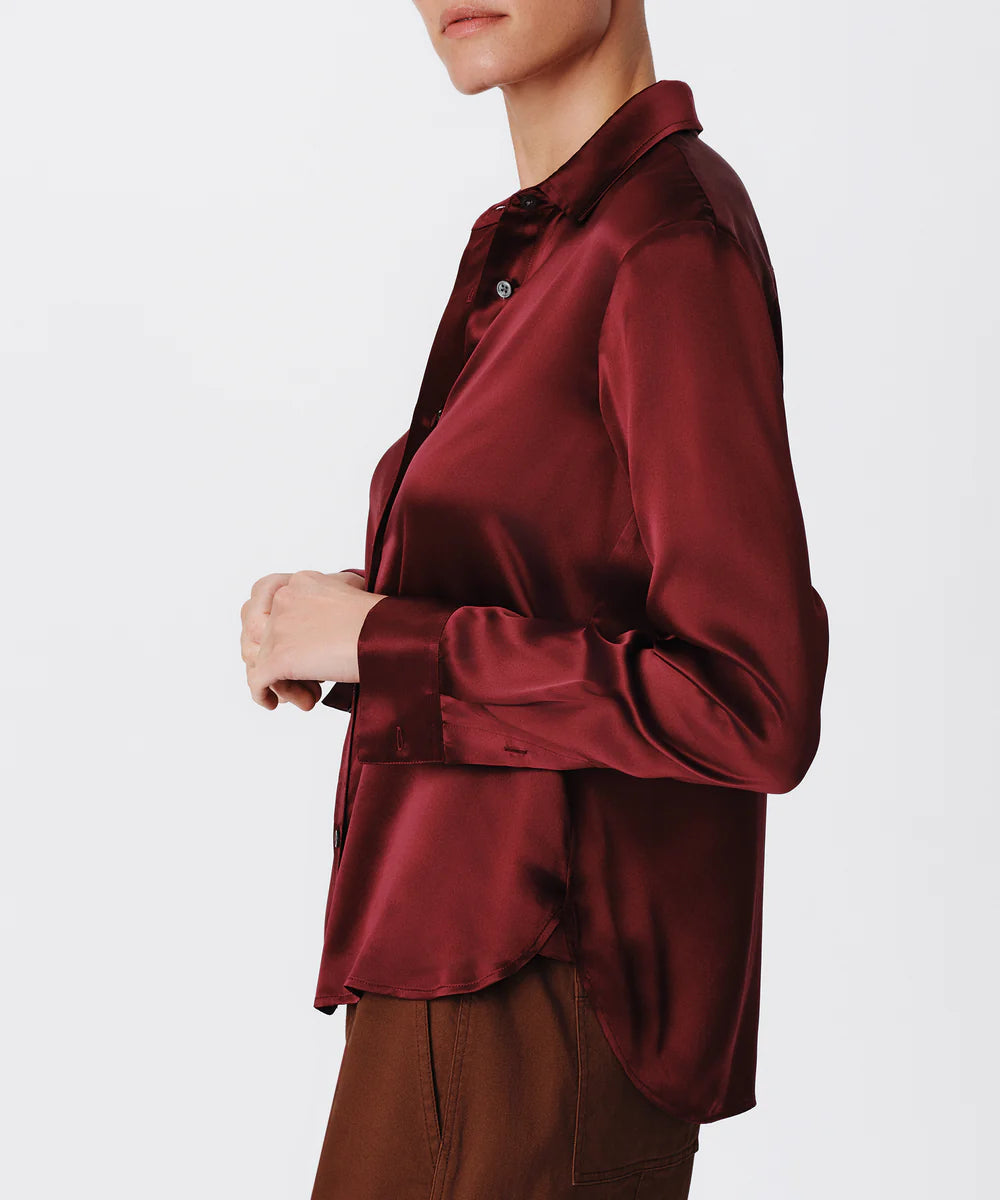 Ataw5284 Merlot Silk Blouse