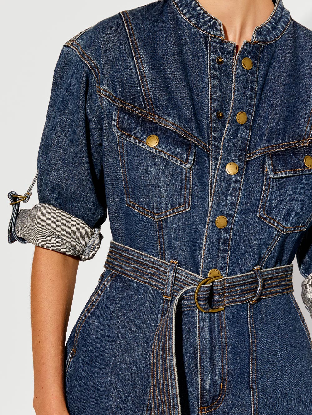 Kim64 Denim Romper