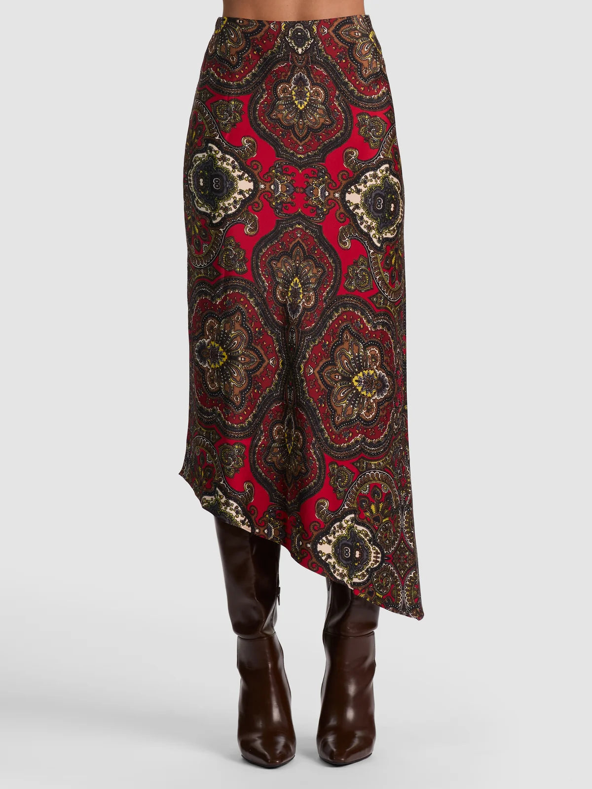 Alc81303 Paisley Midi Skirt
