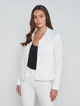 Load image into Gallery viewer, La1753 White Denim Jacket
