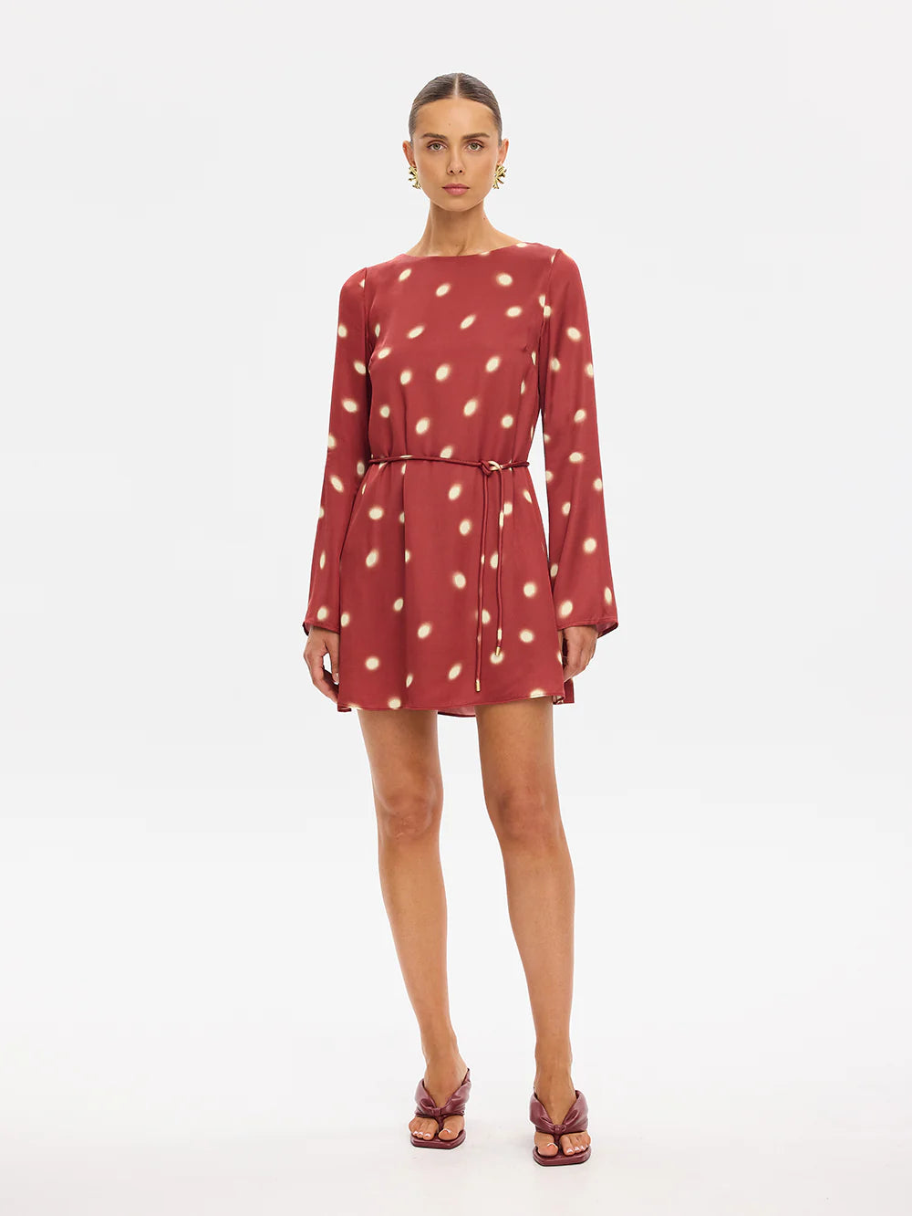 Ki3378 Polka Dot Mini Dress