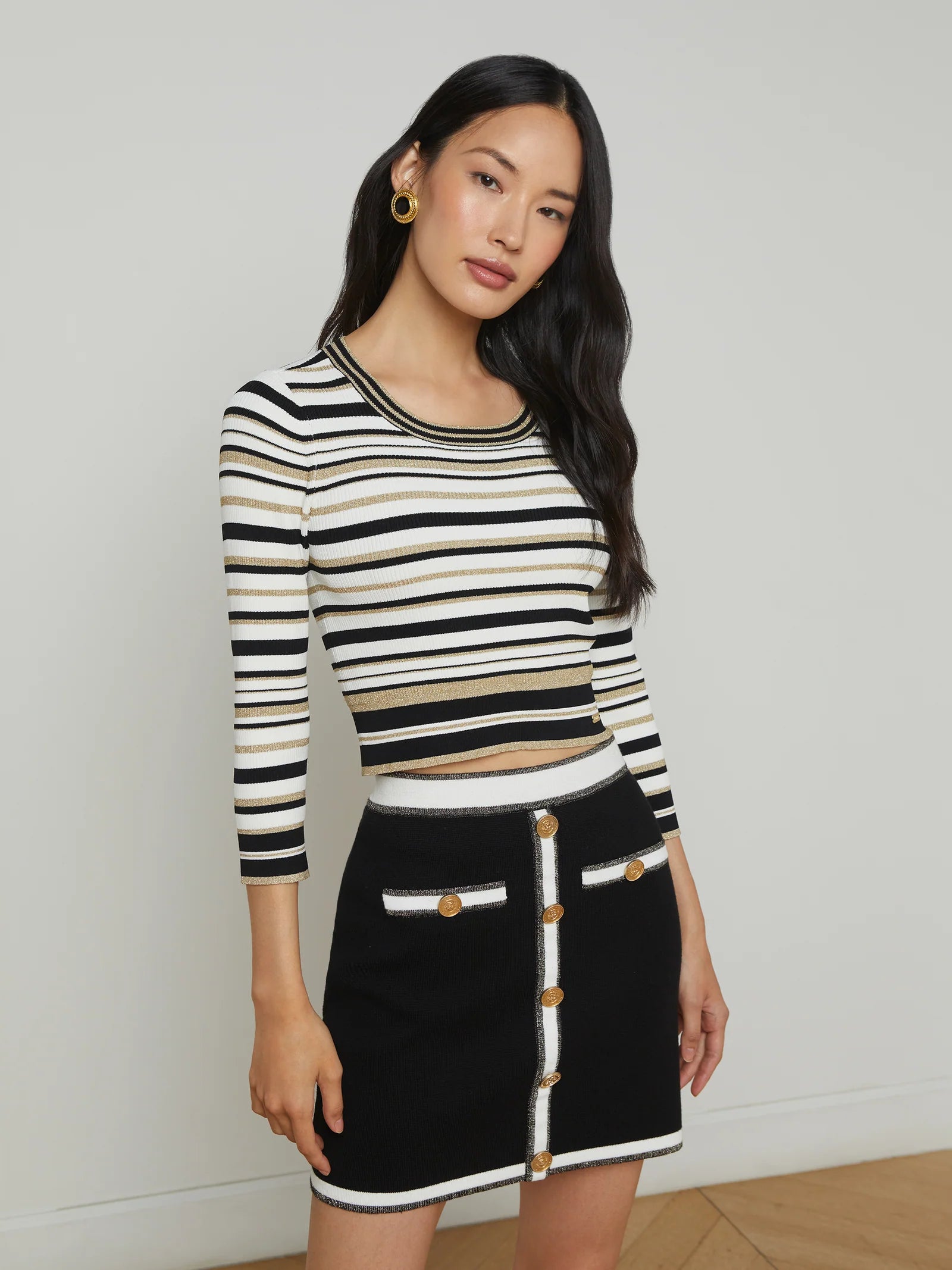 La80061 Knit Mini Skirt