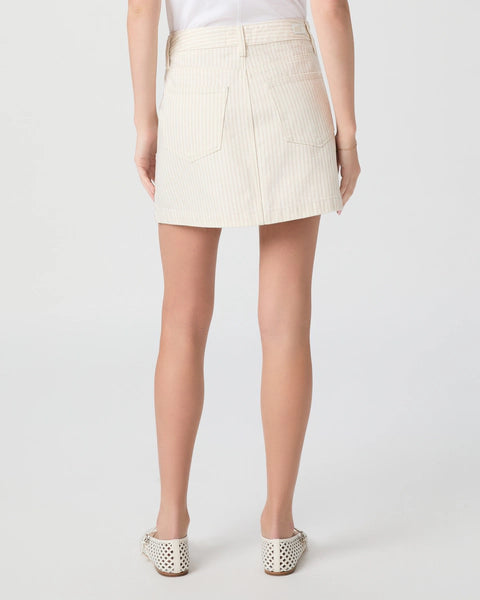 Pa996 Stripe Denim Skirt
