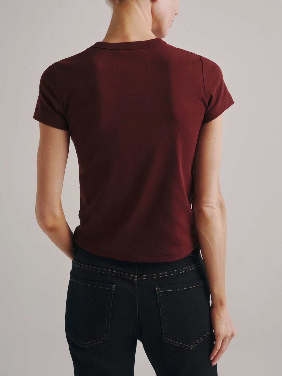 Dl90102 Shrunken Tee - Maroon