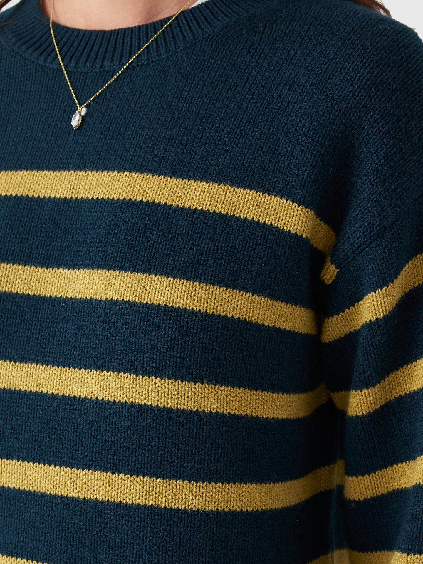 Velucia Juniper Stripe Cotton Sweater