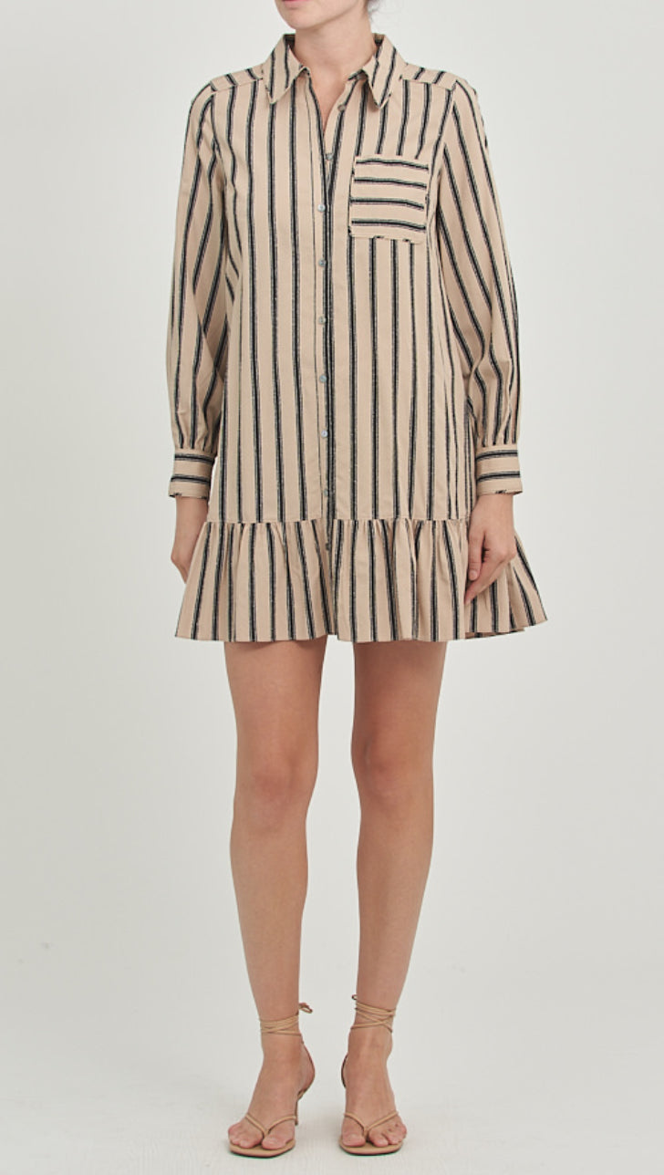 Ci24197678 Arlette Striped Shift Dress