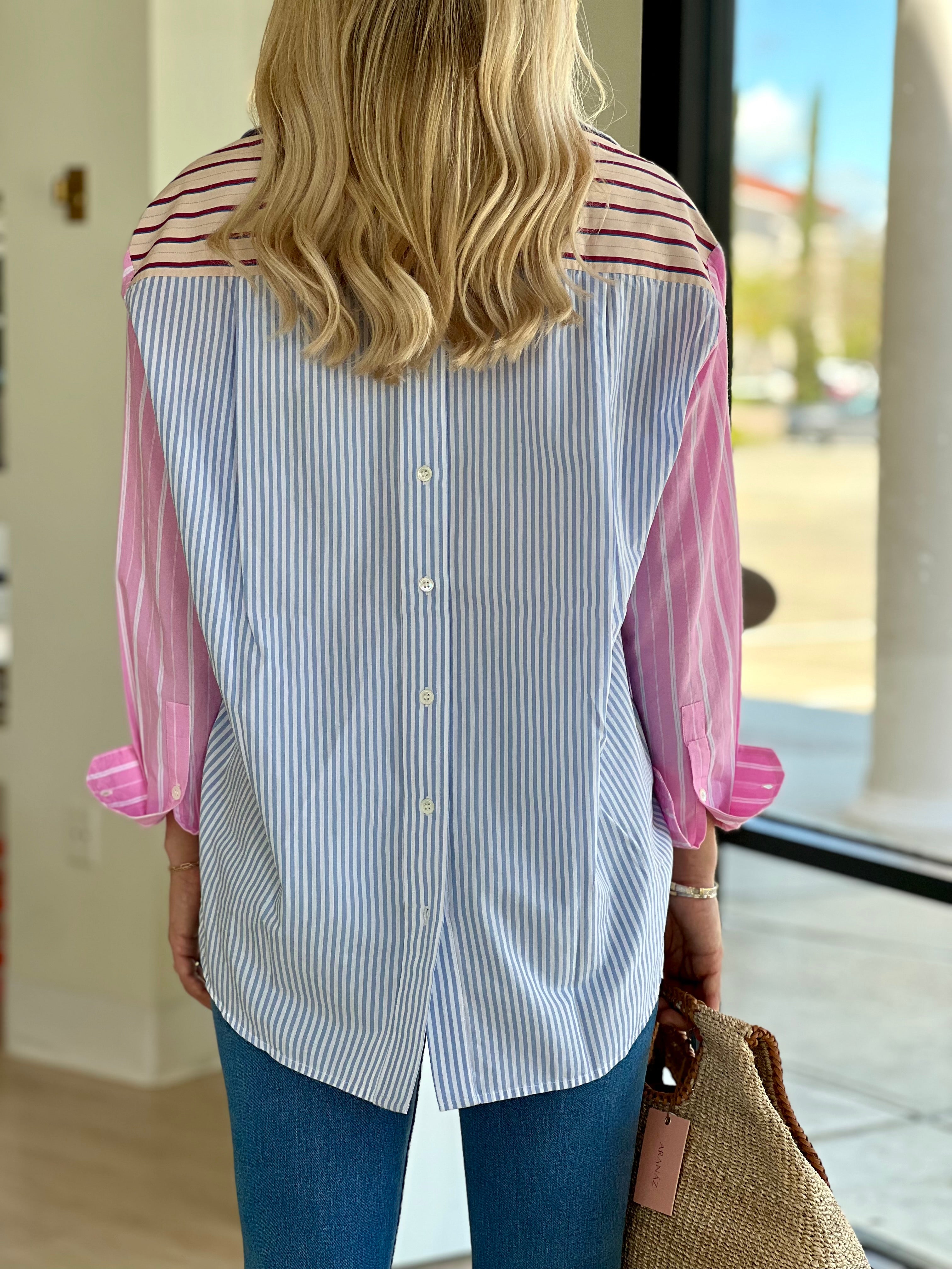 Esfamille Multicolor Button Down Shirt