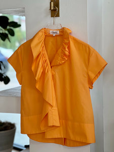 Ps1797 Psophía Apricot Ruffle Top