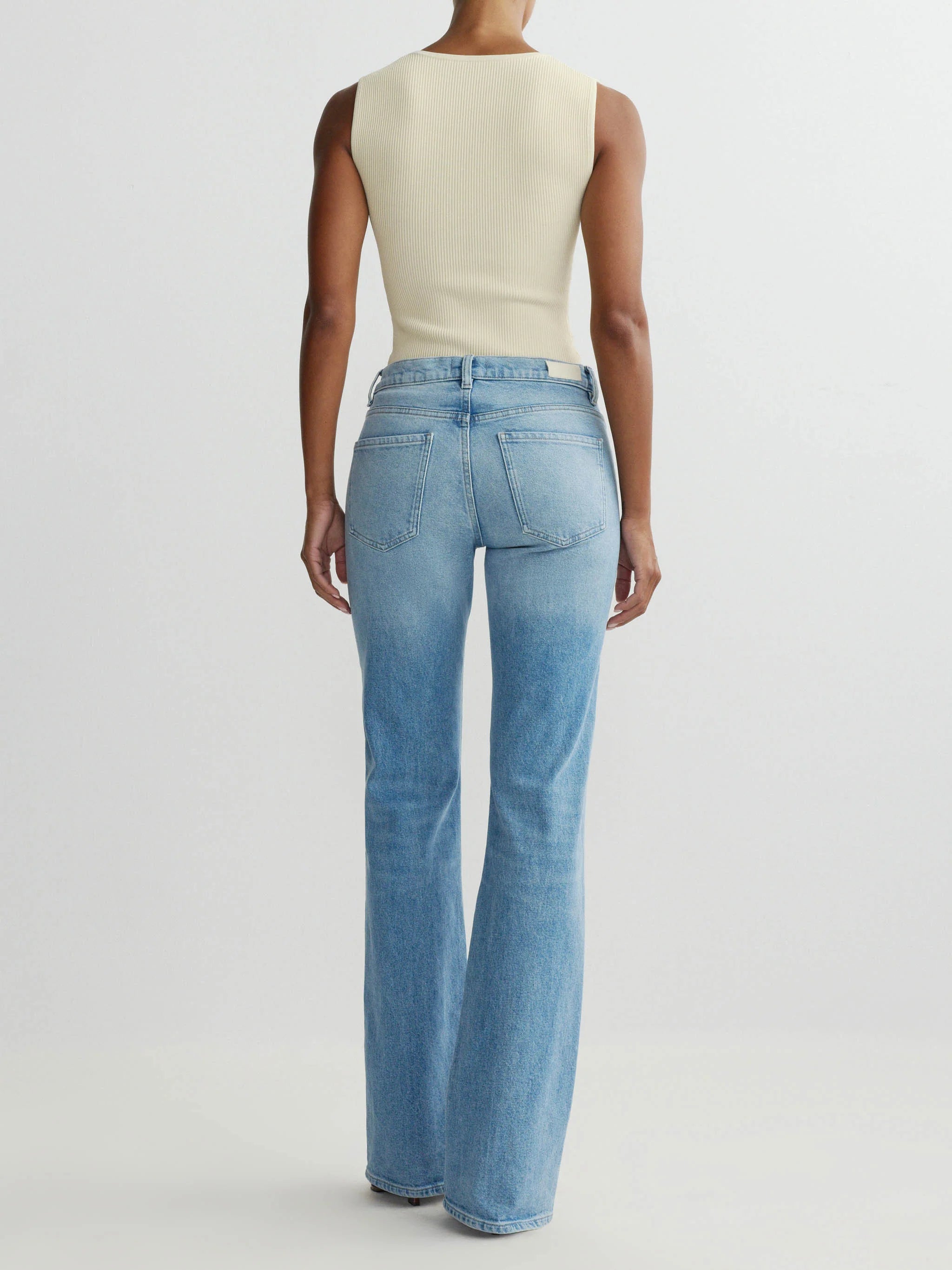 Dl90053 Cream Square Neck Top