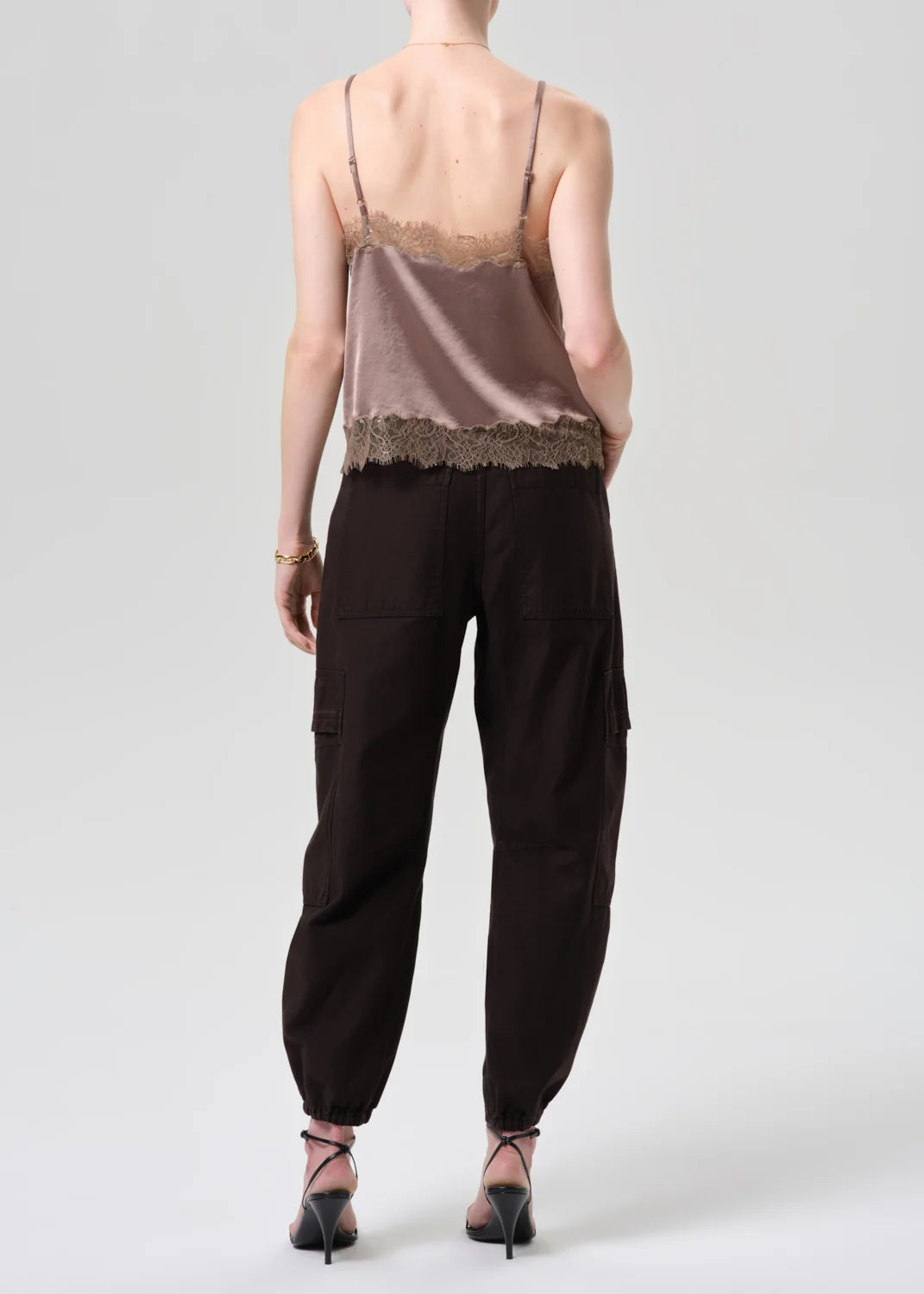 Ci2294 Ciela Bubble Hem Utility Pant - Espresso