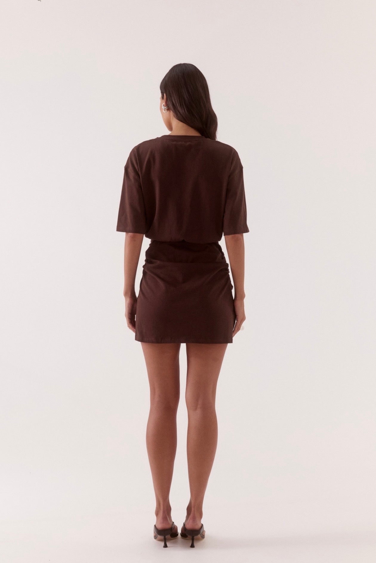 So26051 Chocolate T-Shirt Dress
