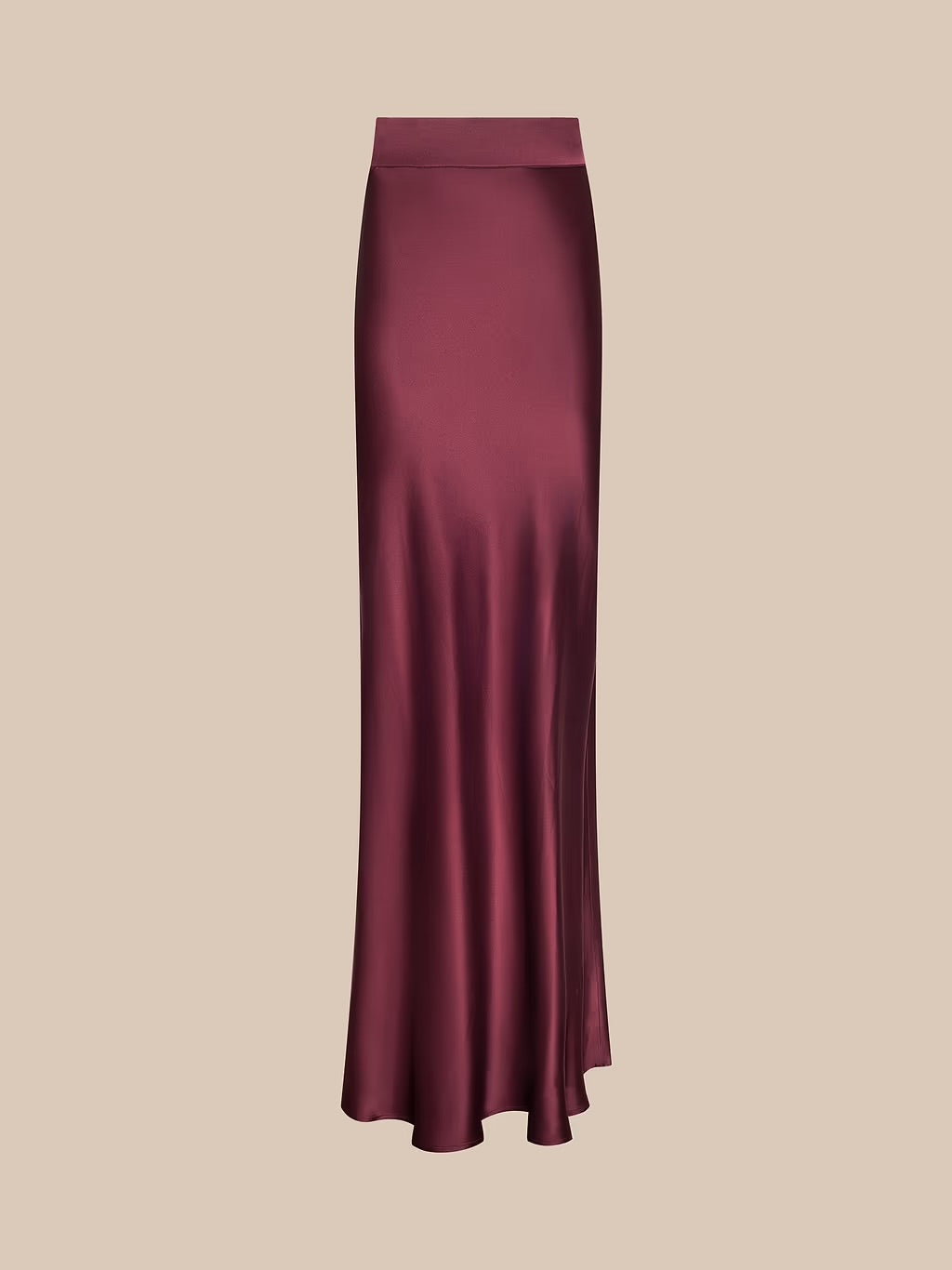 La3406 Merlot Maxi Skirt