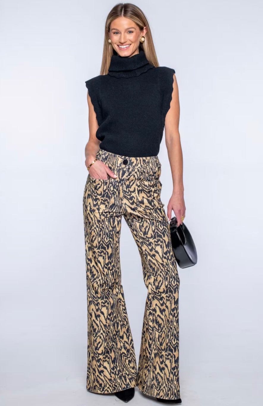 El358347 Printed Corduroy Trouser