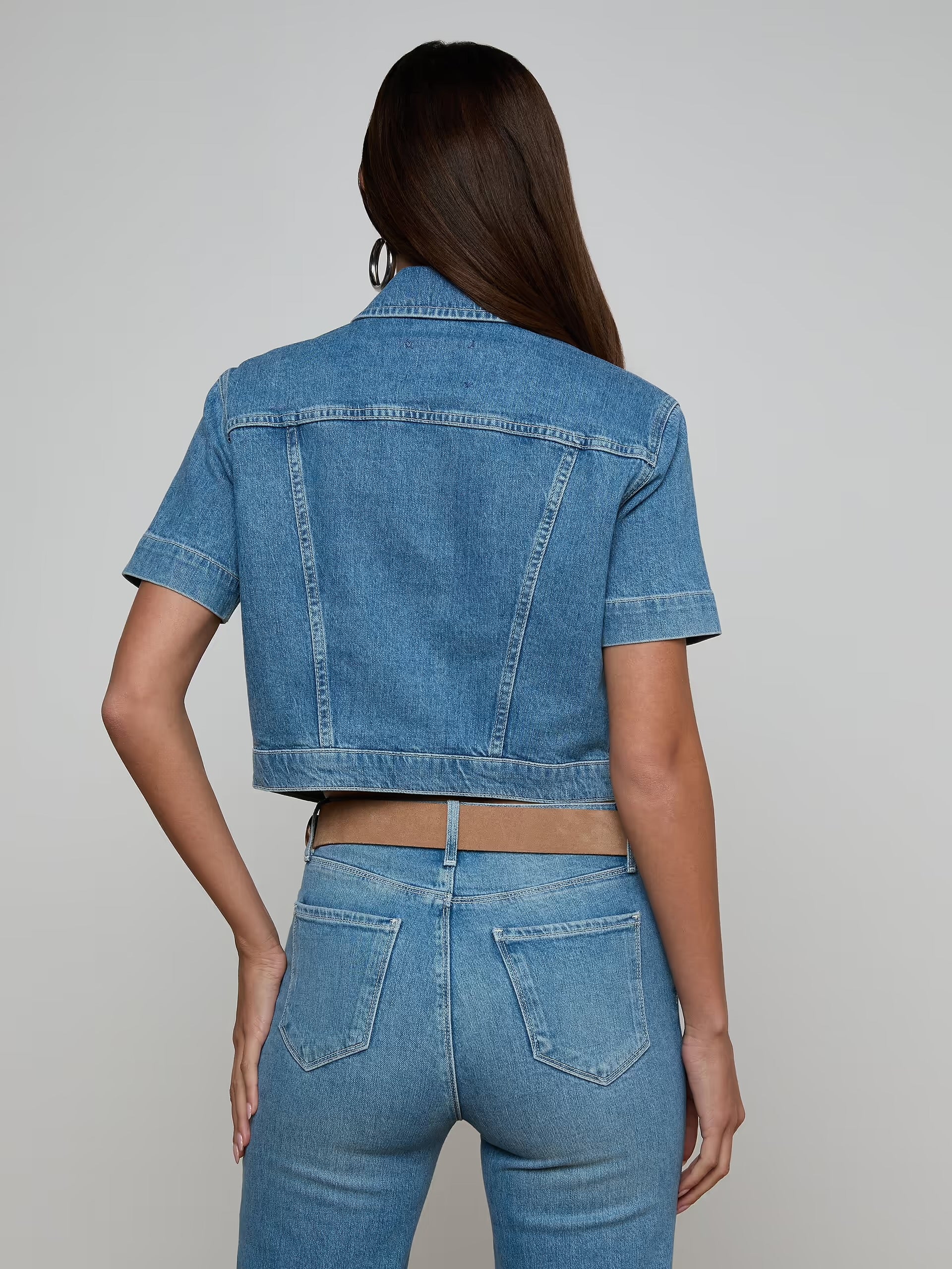 La10076 Denim Shirt Jacket