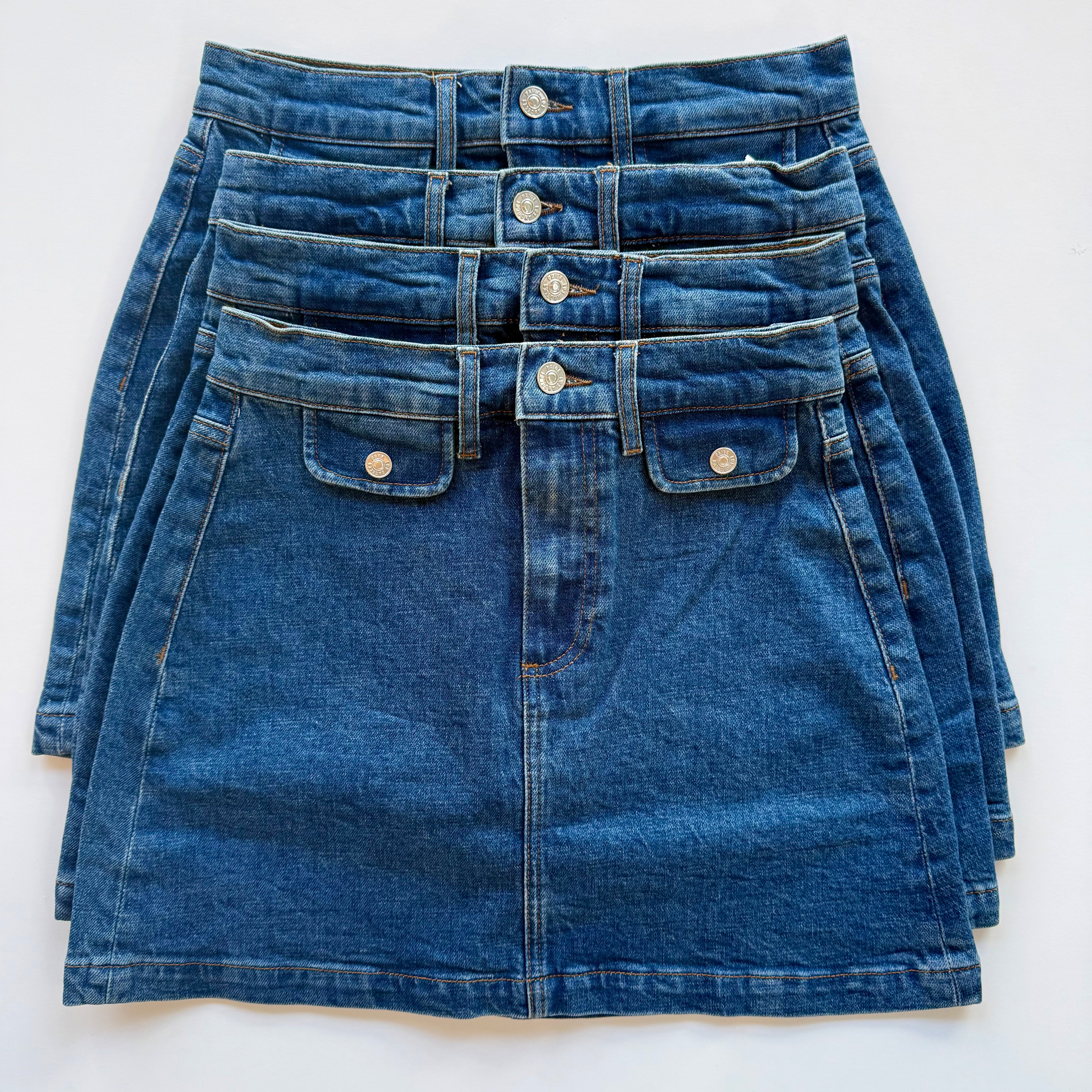 Pa978 Denim Mini Skirt