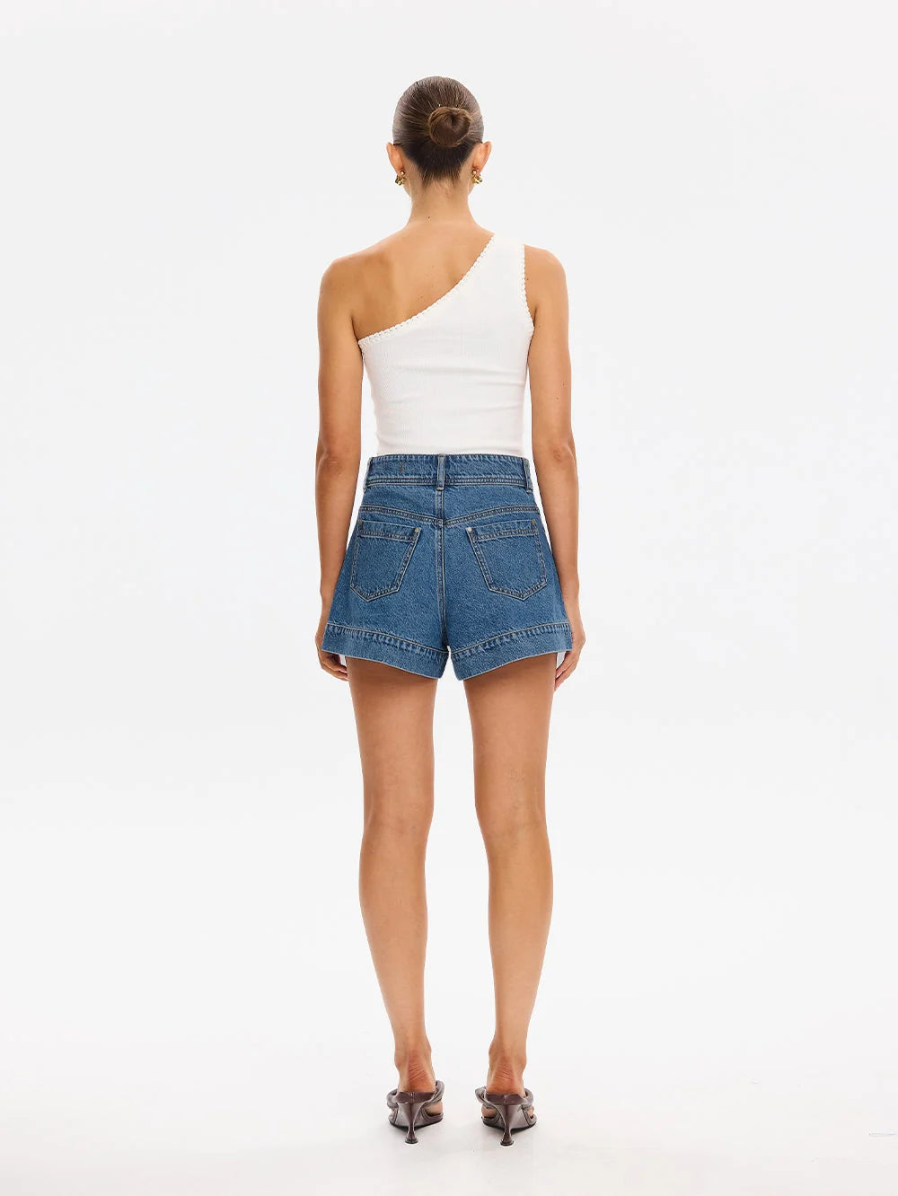 Ki223 Blue Denim Shorts