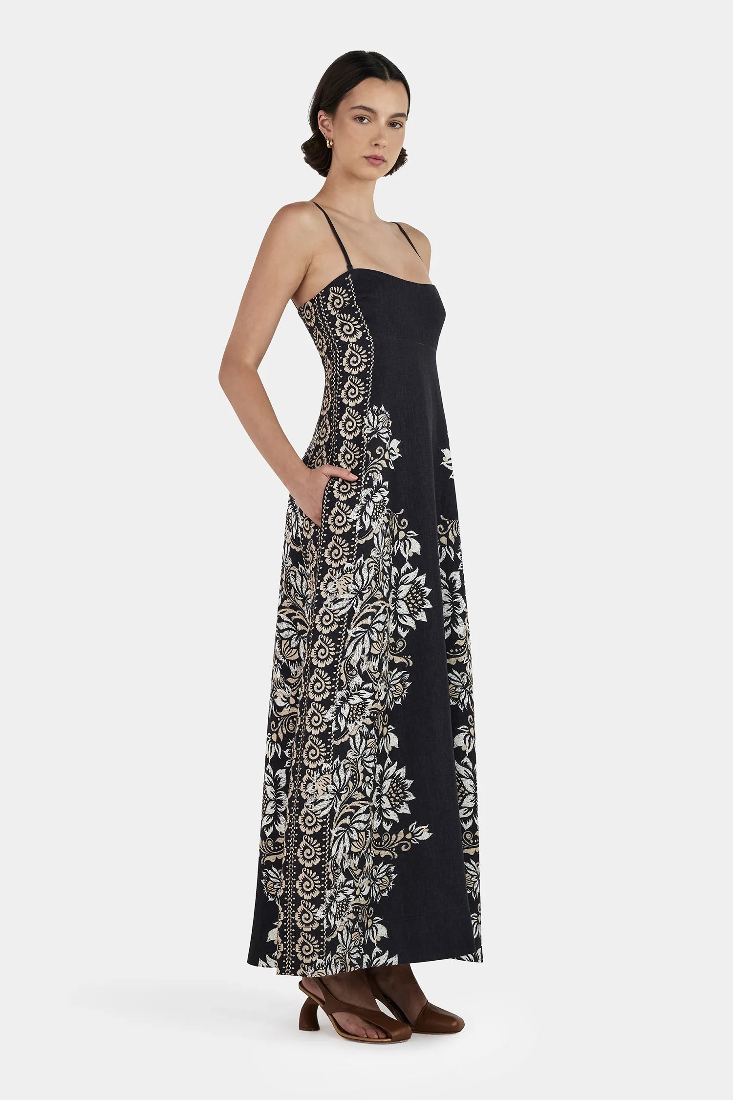 Ha8547 Midnight Bells Maxi Dress