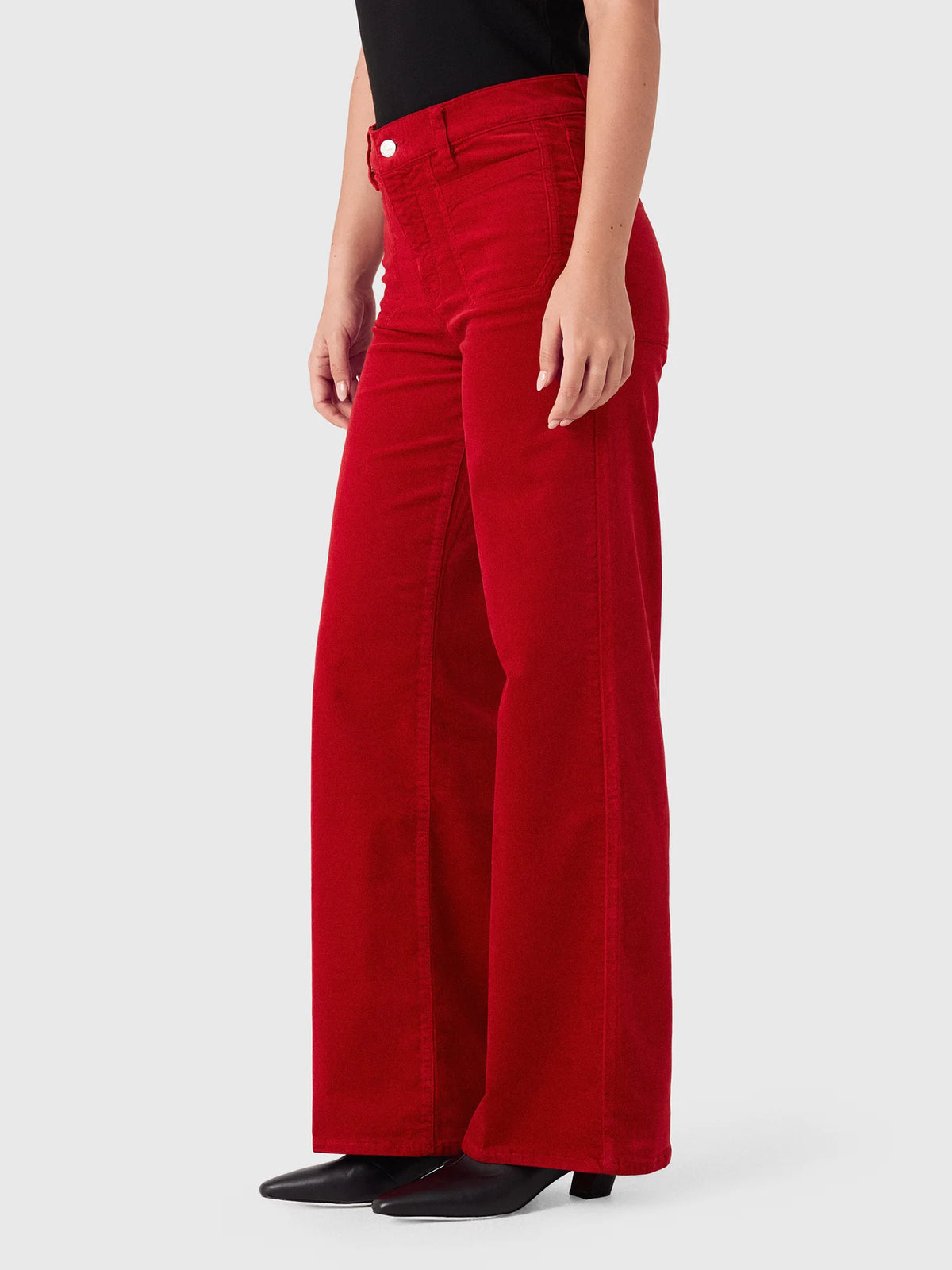 Frip820 Slim Palazzo Corduroy - Lipstick