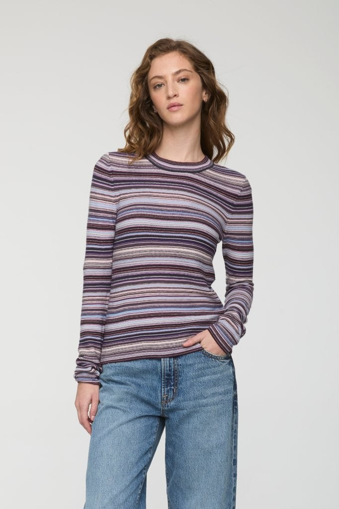 Pi61094 Purple Stripe Tee