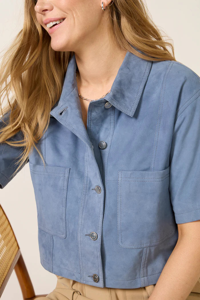 Mesp5391 Denim Suede Jacket
