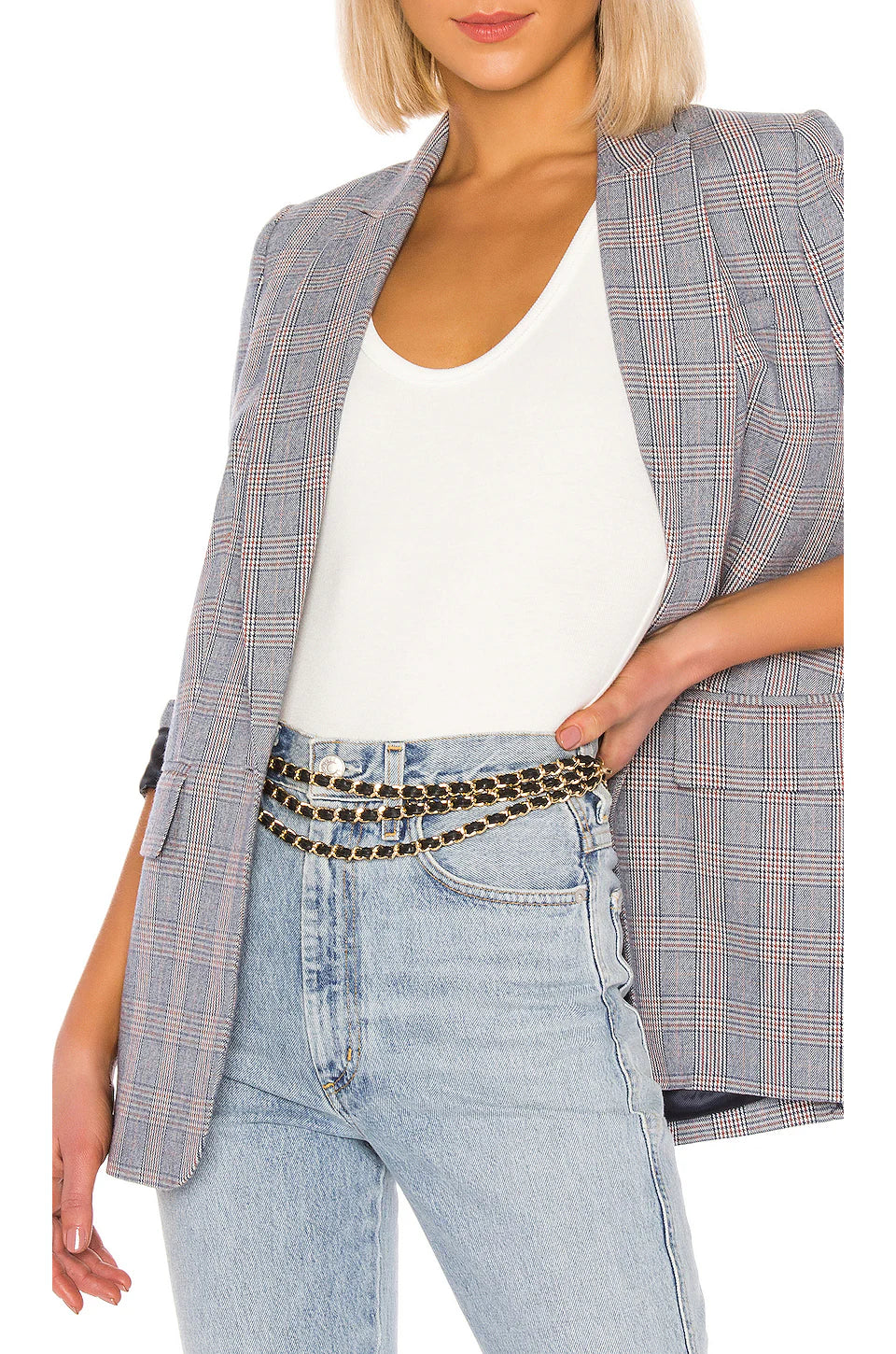 Bebw383 Gissel Mini Chain Belt - Black