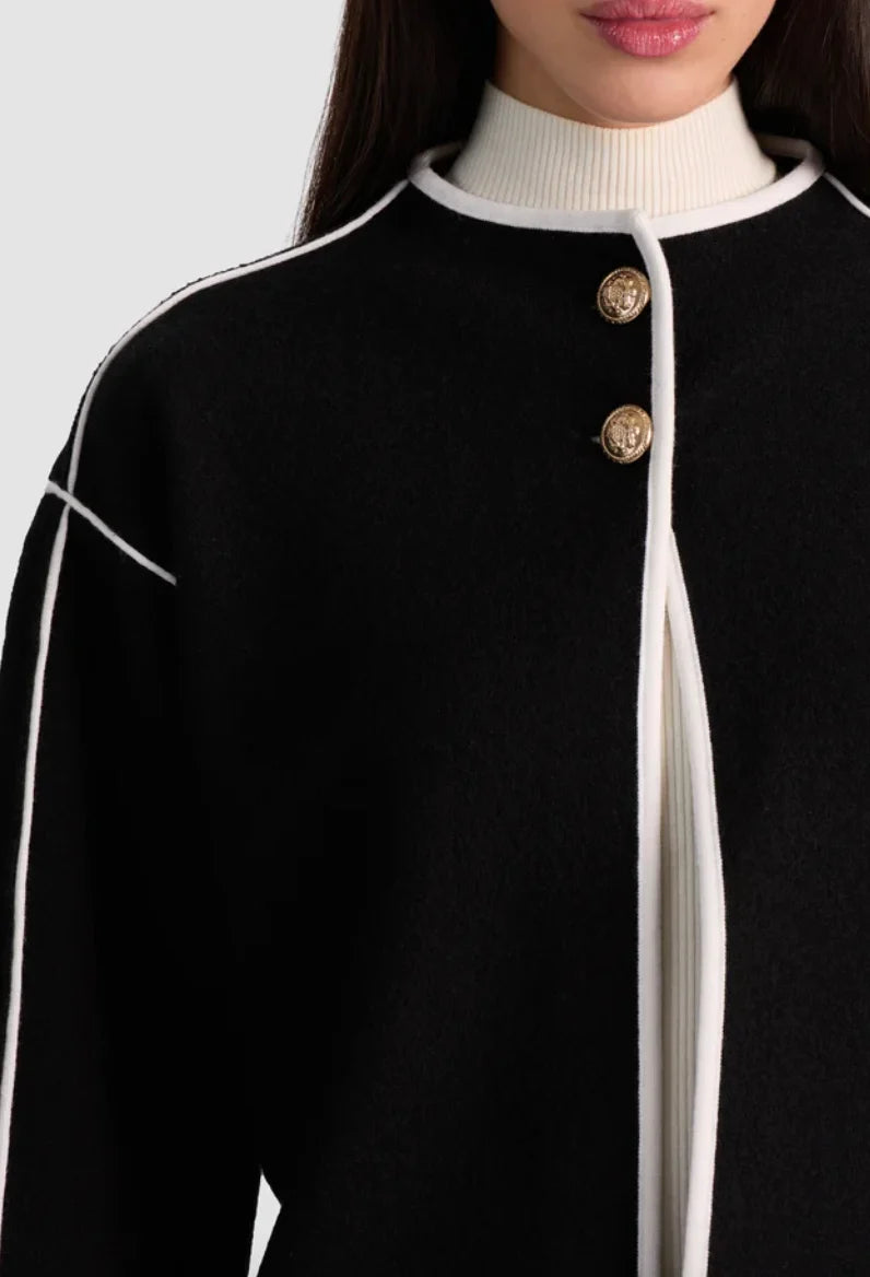 Alc84743 Black Sweater Jacket