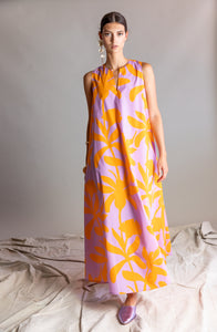 Ps1872 Lilac Poplin Maxi Dress