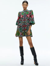 Load image into Gallery viewer, Alcc402p09522 Alice + Olivia Monarch Blouson Sleeve Mini Dress
