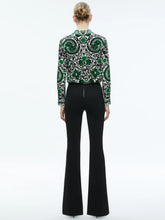 Load image into Gallery viewer, Alcc402p12005 Emerald Monarch Blouse
