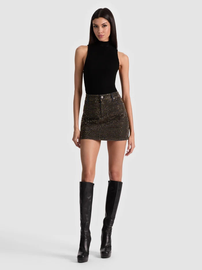 Alcd01320 Embellished Mini Skirt