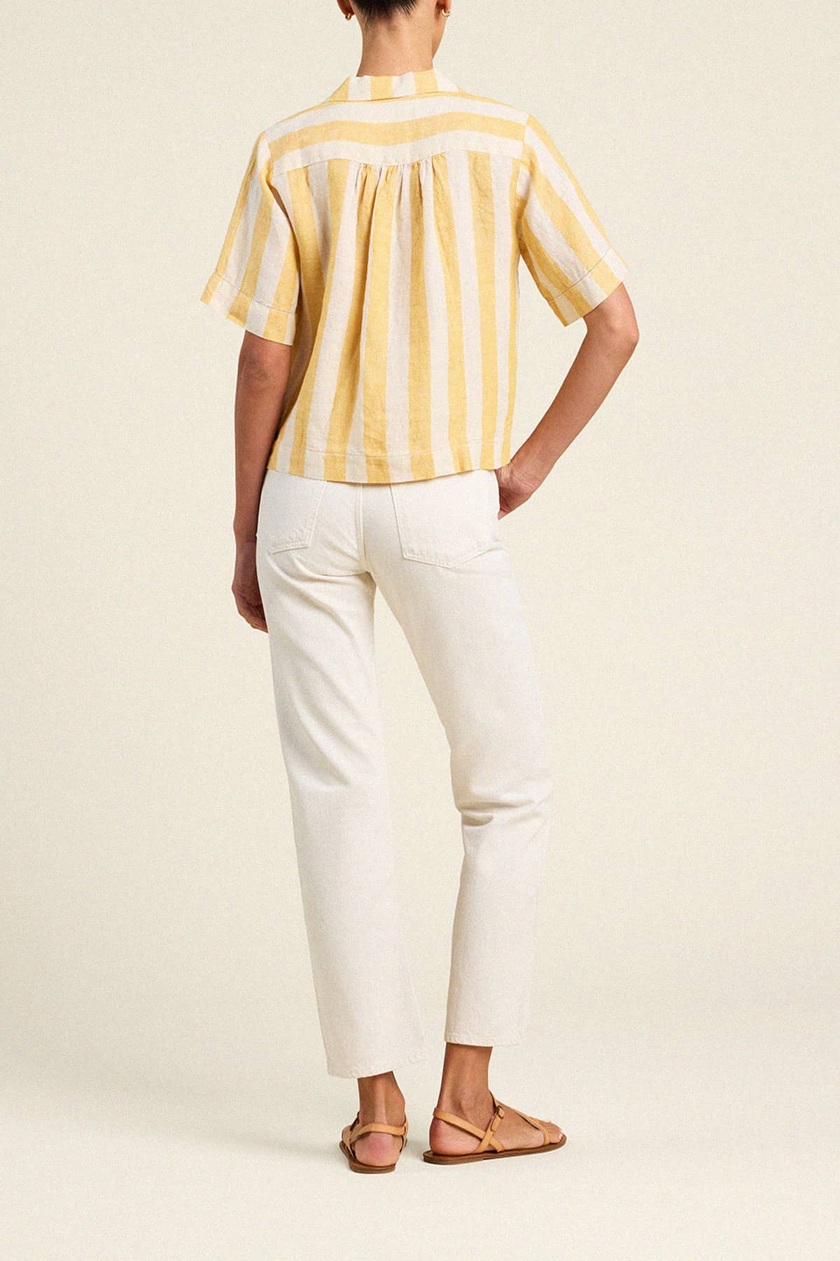Trw1361 Yellow Stripe Top