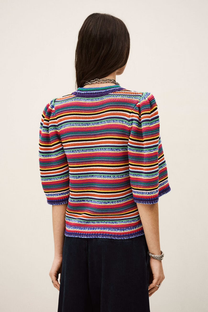 Bafar Multicolor Stripe Sweater