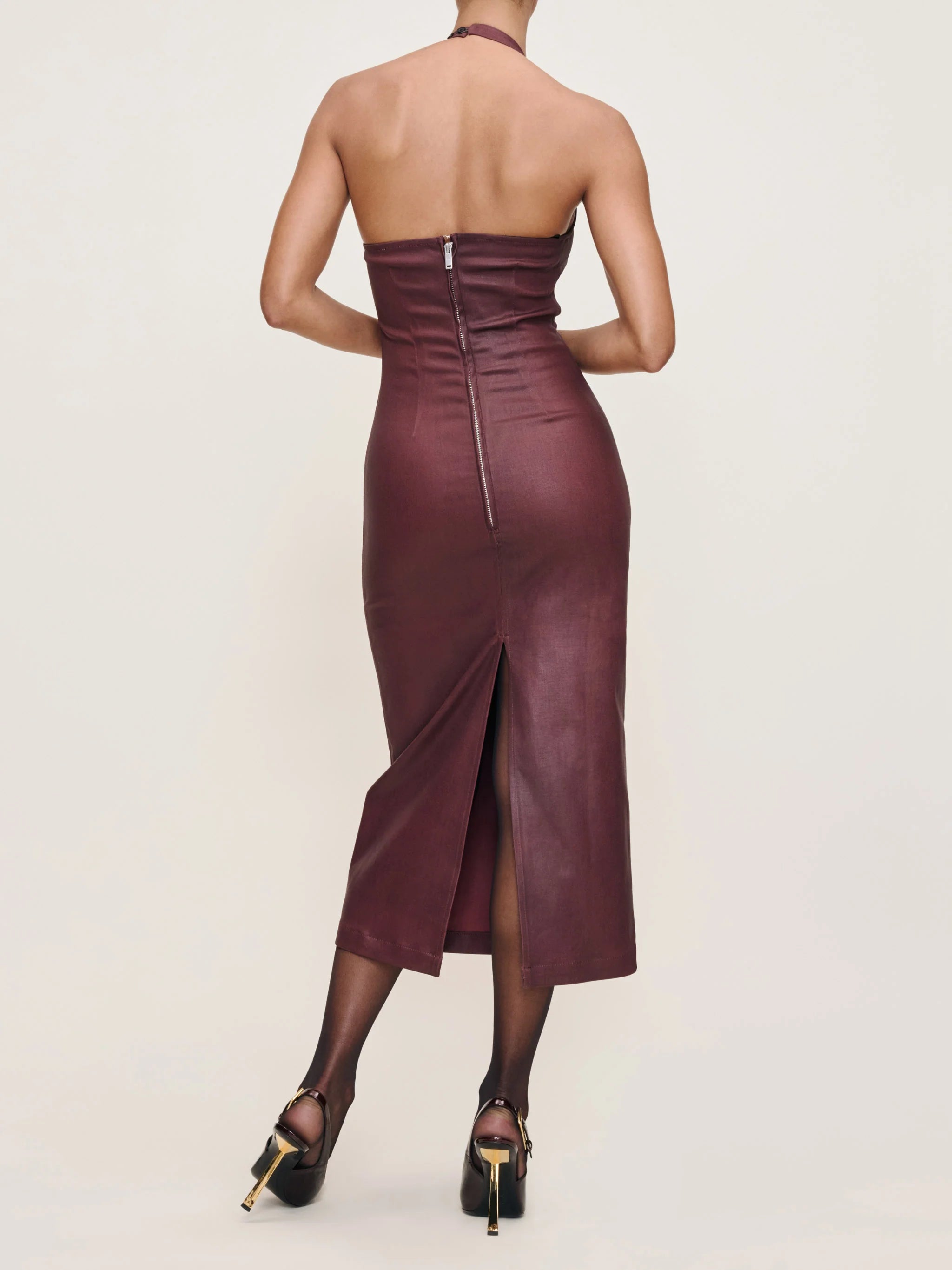 Dl80245 BlackBerry Halter Dress