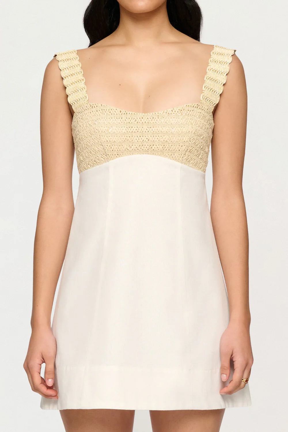 Cl1609 Raffia Mini Dress