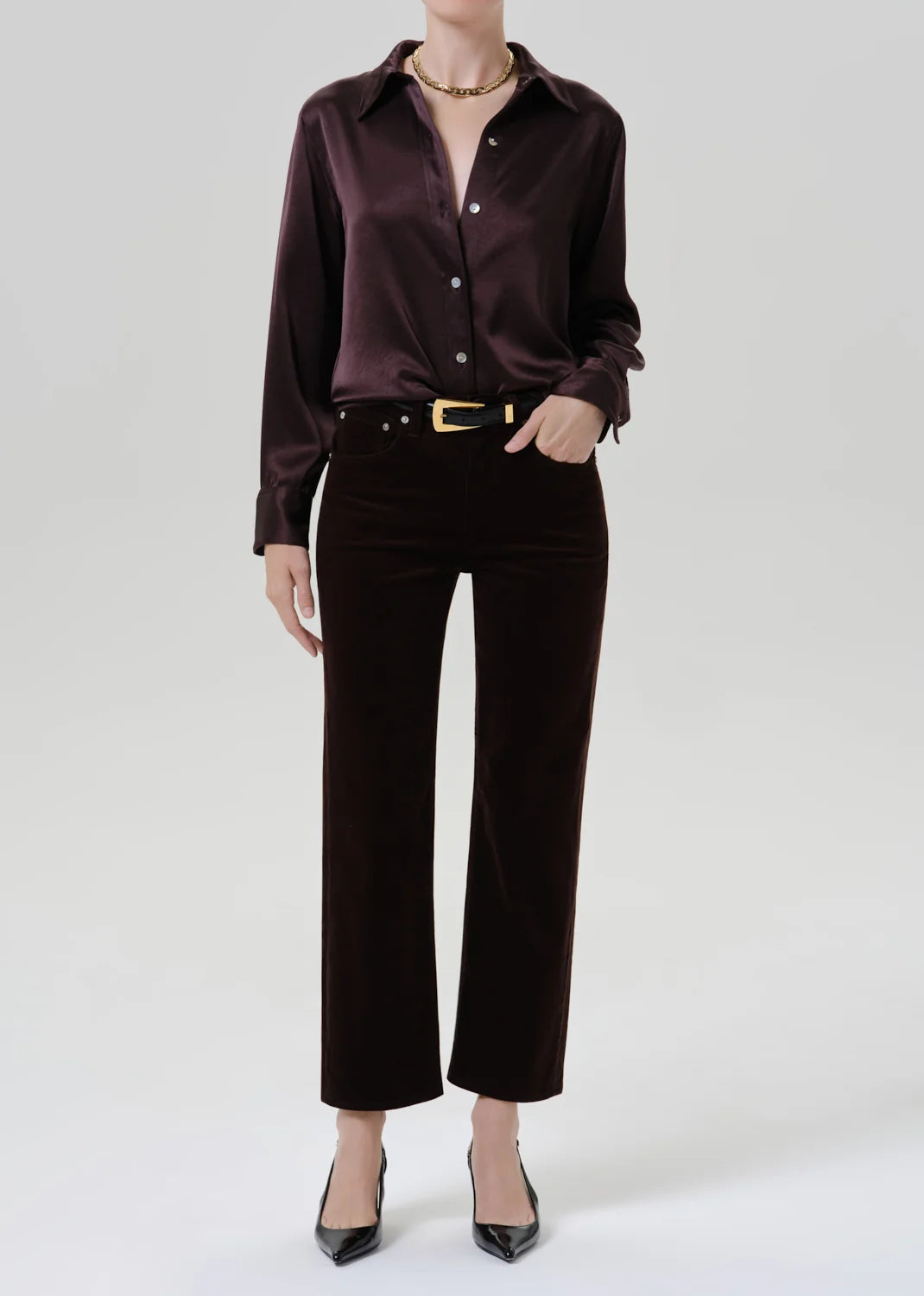 Ci1904 Espresso Button Down